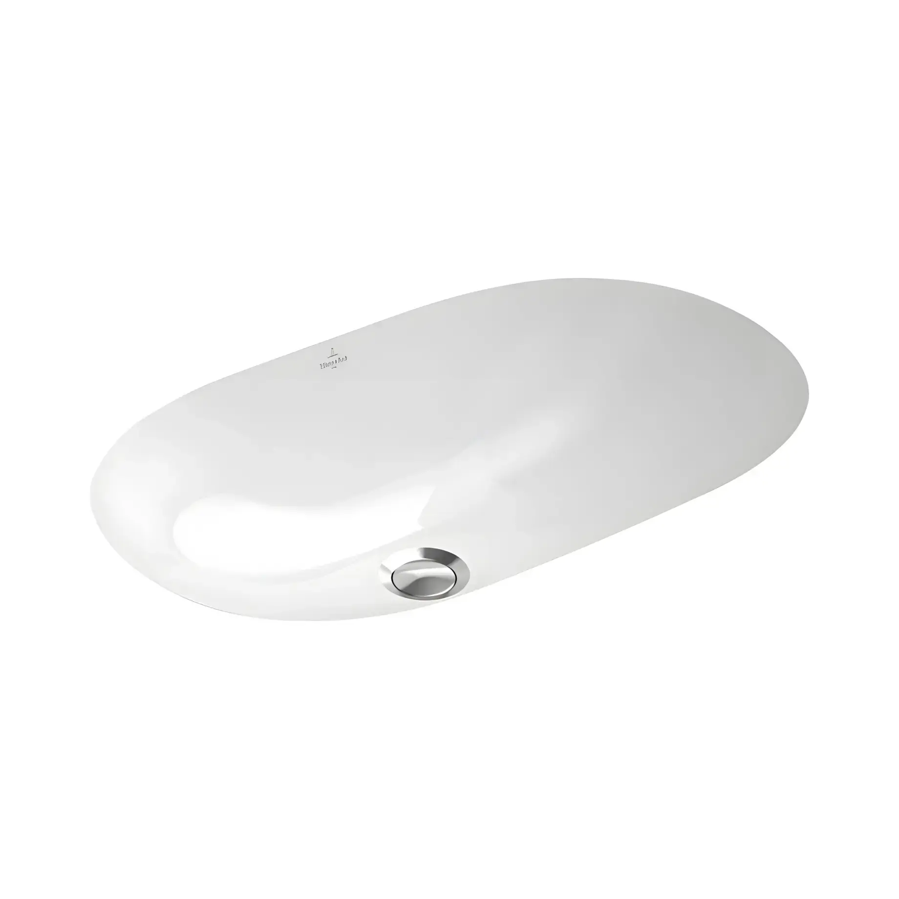 Умивальник O.novo Villeroy & Boch 41626001 Alpine White 60 х 35 см — вид на білому тлі