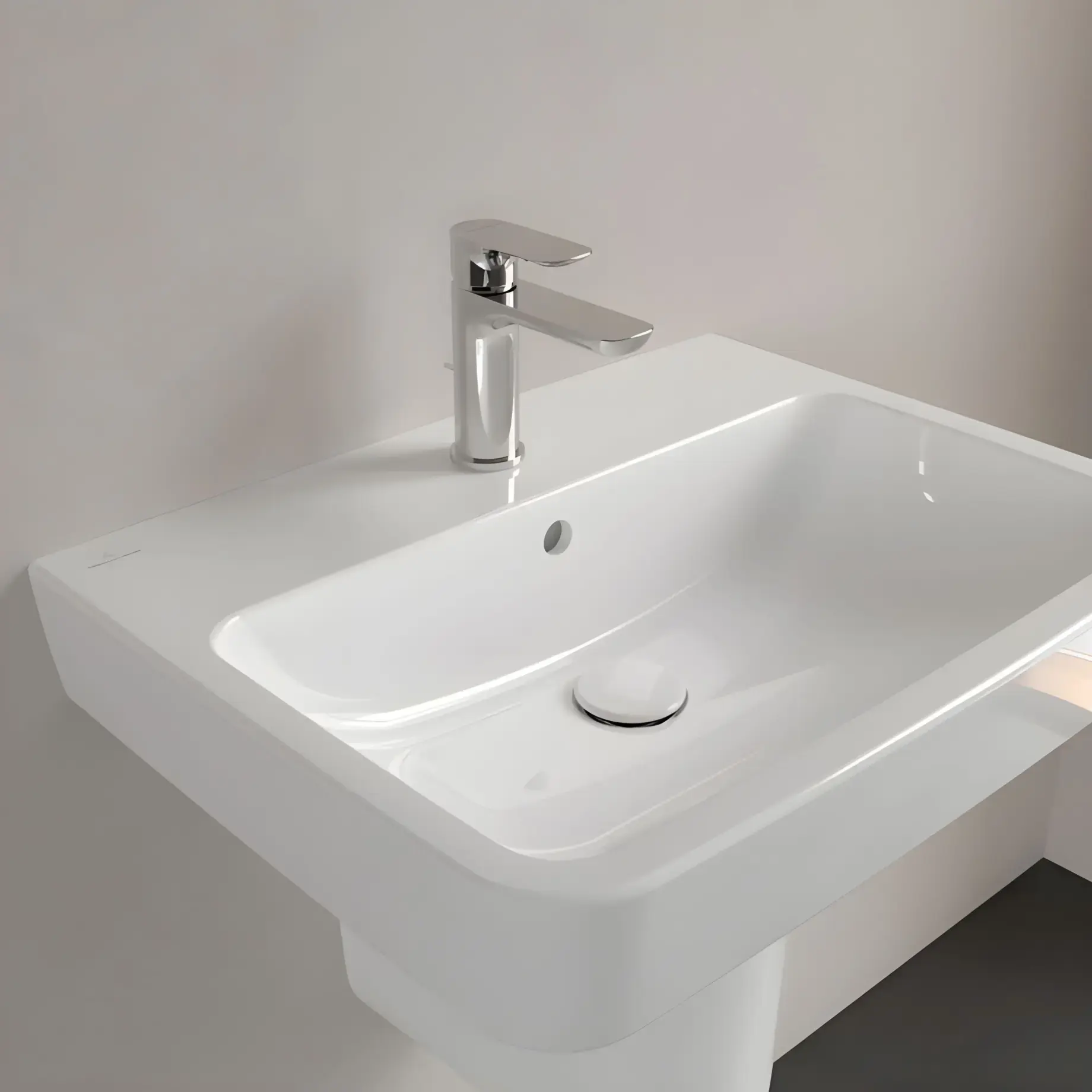 Умивальник O.novo Villeroy & Boch 4A416001 — деталь крупним планом
