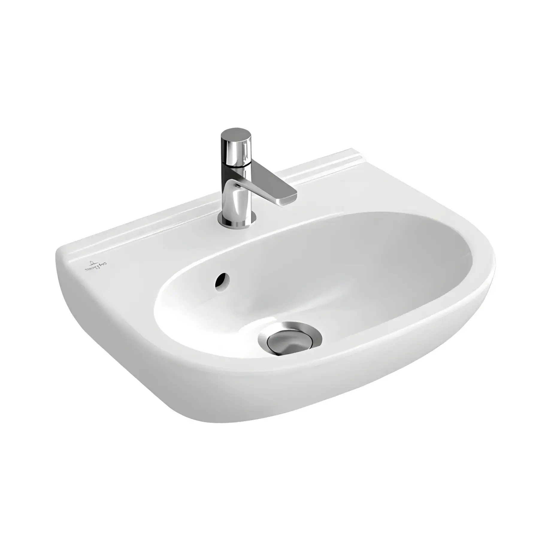 Умивальник O.novo Villeroy & Boch 53604501 Alpine White 45 x 35 см — вид на білому тлі