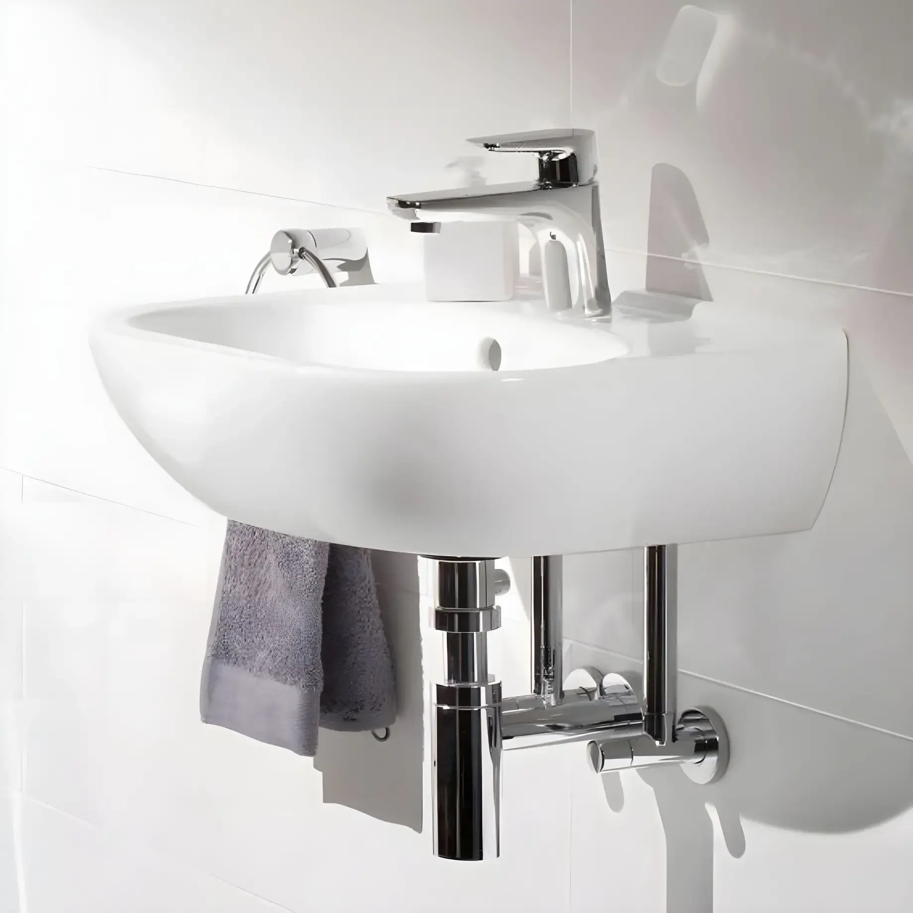 Умывальник O.novo Villeroy & Boch 536045R1 — боковой ракурс