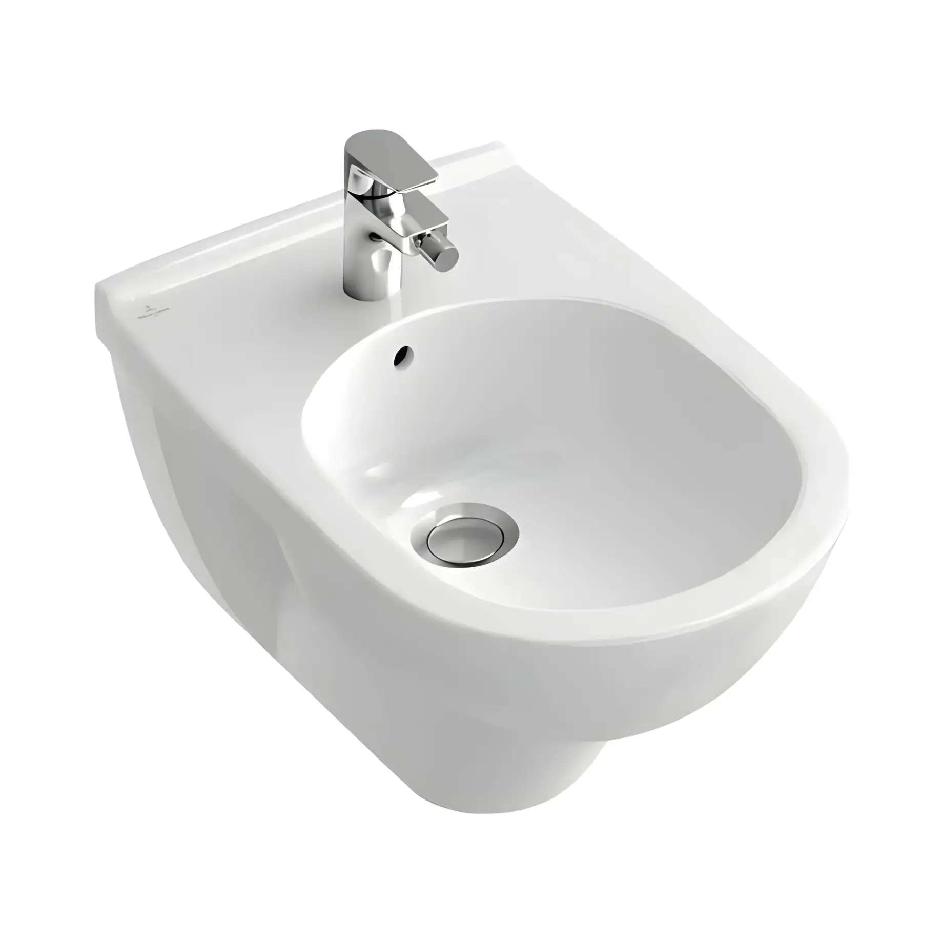 Біде O.novo Villeroy & Boch 54600001 White Alpin 36 х 56 см — вид на білому тлі
