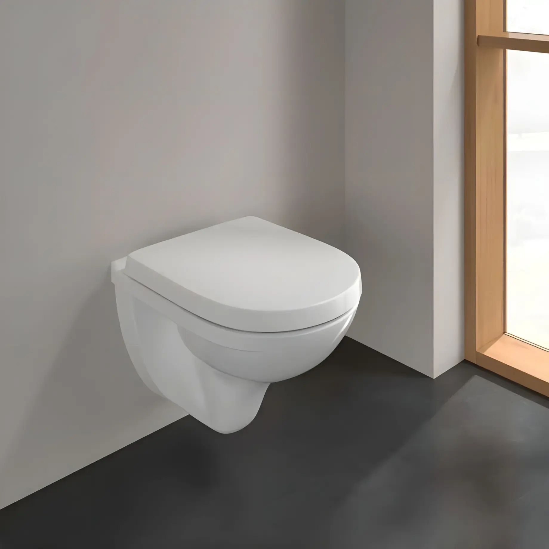 Унітаз O.novo Villeroy & Boch 5688H101 — вид спереду