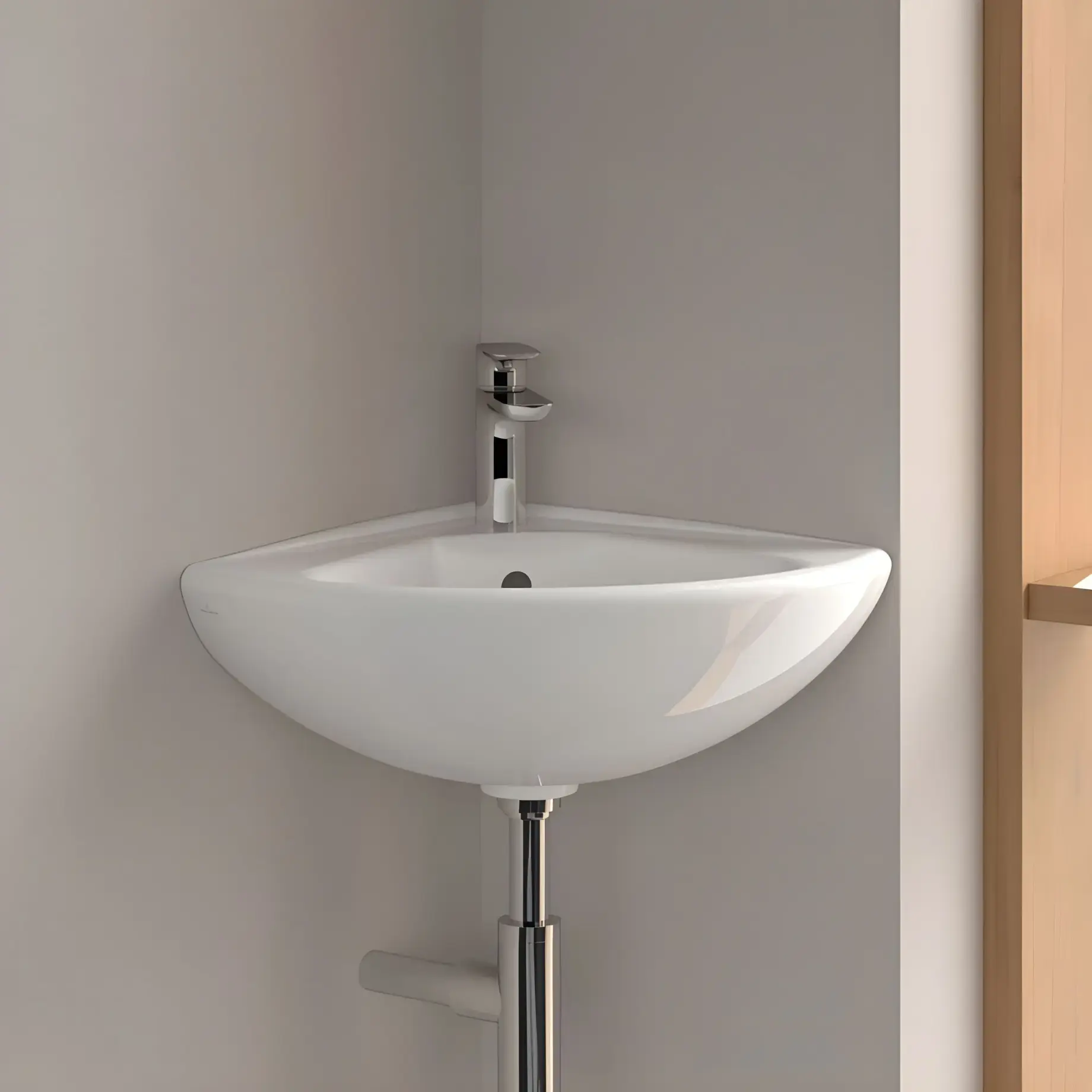 Умивальник O.novo Villeroy & Boch 732740R1 — бічний ракурс