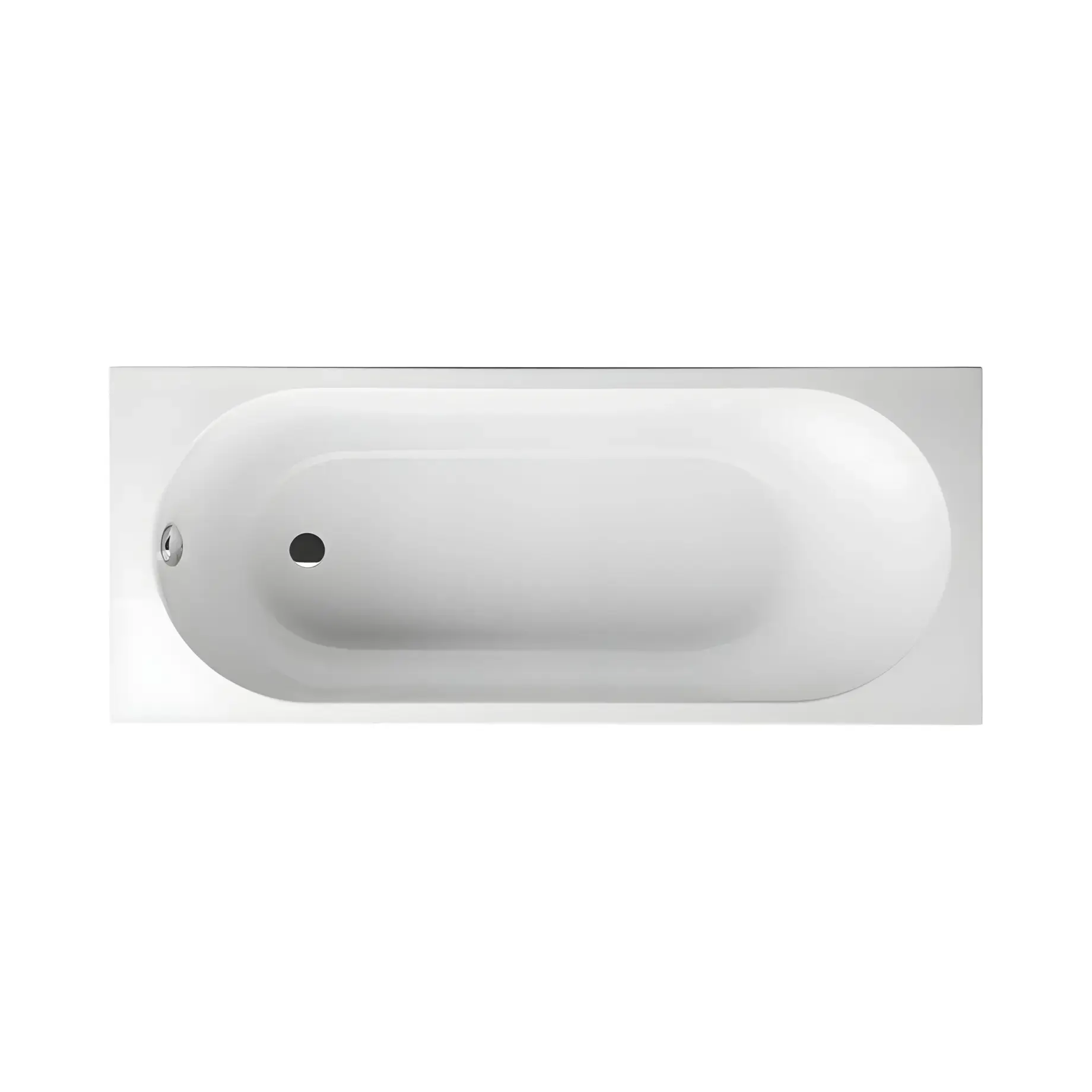 Ванна O.novo Villeroy & Boch UBA160CAS2V-01 Alpine White 160 х 70 см — вид на білому тлі