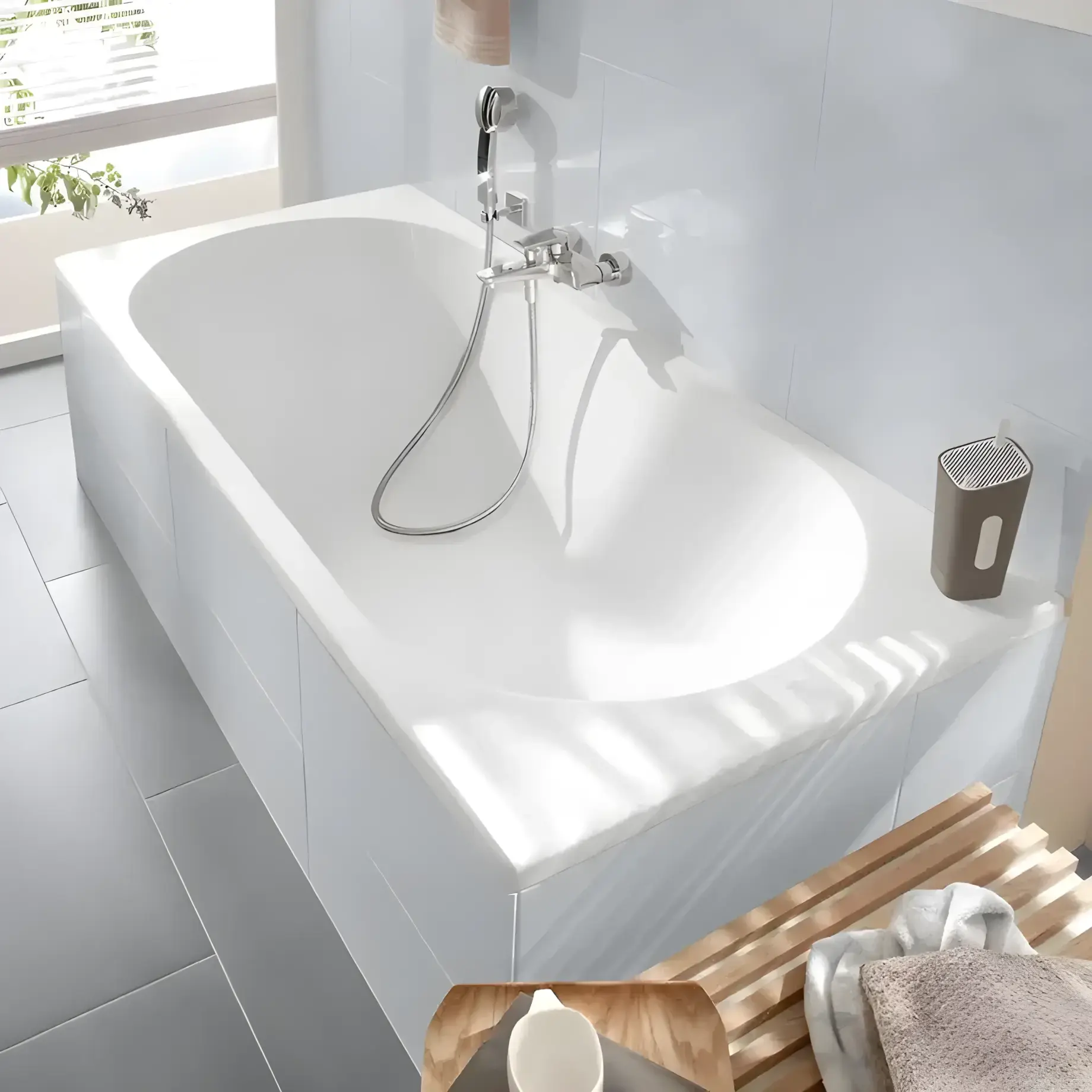 Ванна O.novo Villeroy & Boch UBA170CAS2V-01 170 х 75 см — боковой ракурс