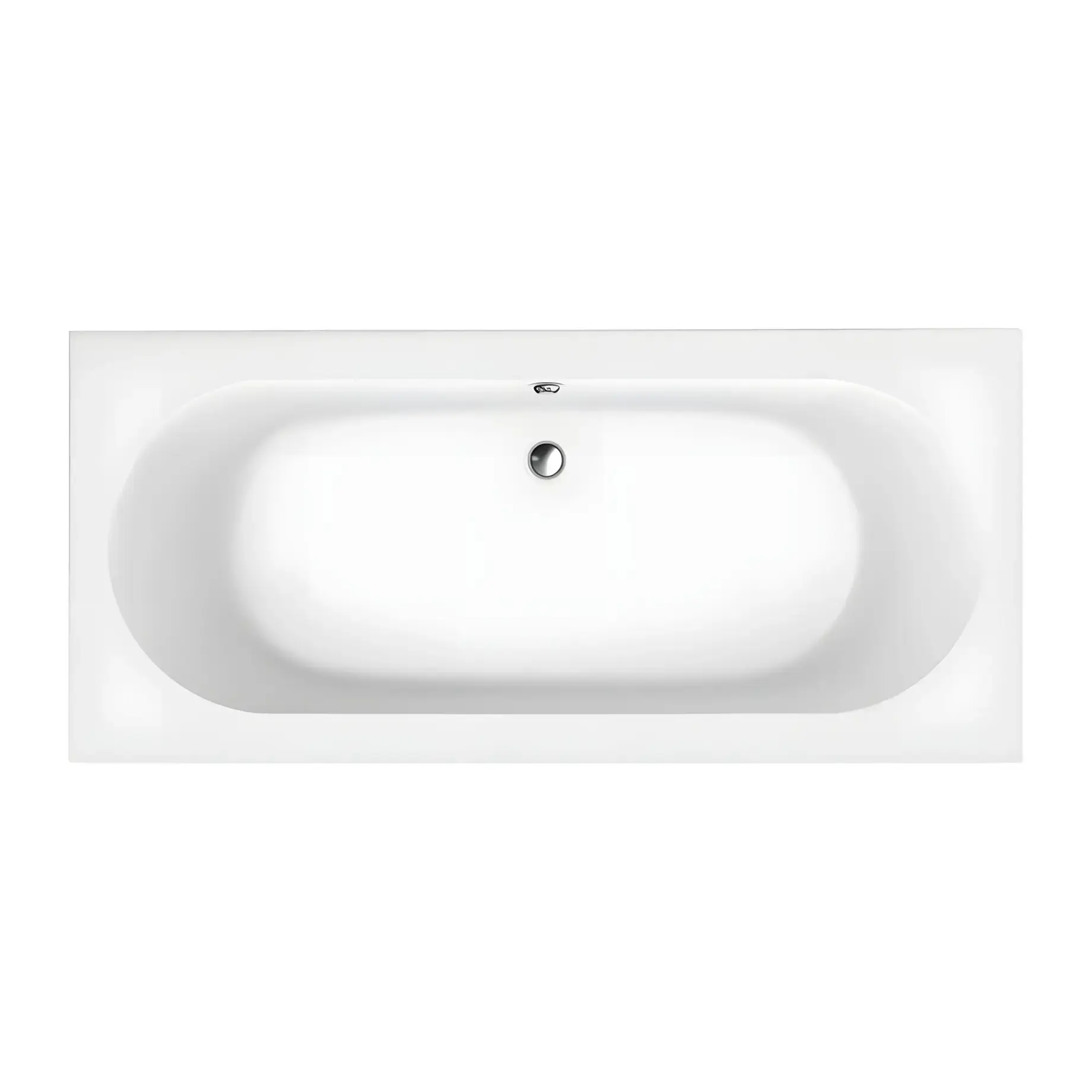 Ванна O.novo Villeroy & Boch UBA180CAS2V-01 Alpine White 180 х 80 см — вид на білому тлі