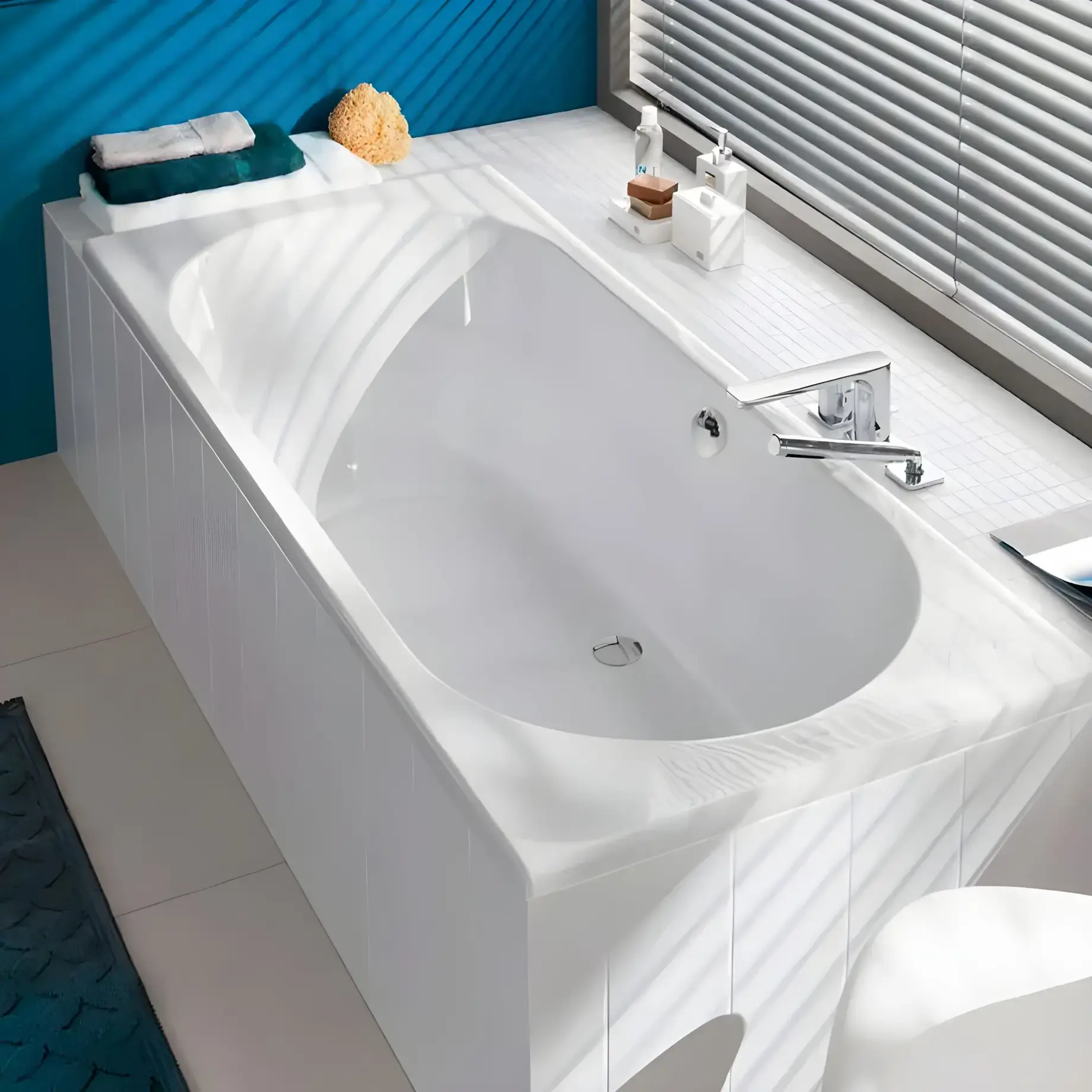 Ванна O.novo Villeroy & Boch UBA180CAS2V-01 180 х 80 см — вид спереду