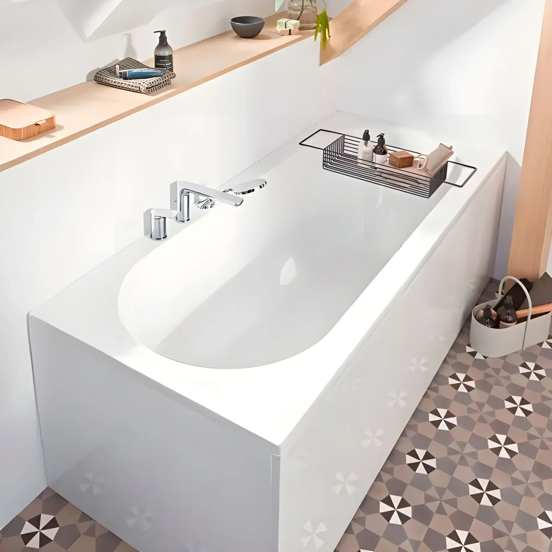 Ванна O.novo Villeroy & Boch UBA180CAS2V-01 180 х 80 см — бічний ракурс