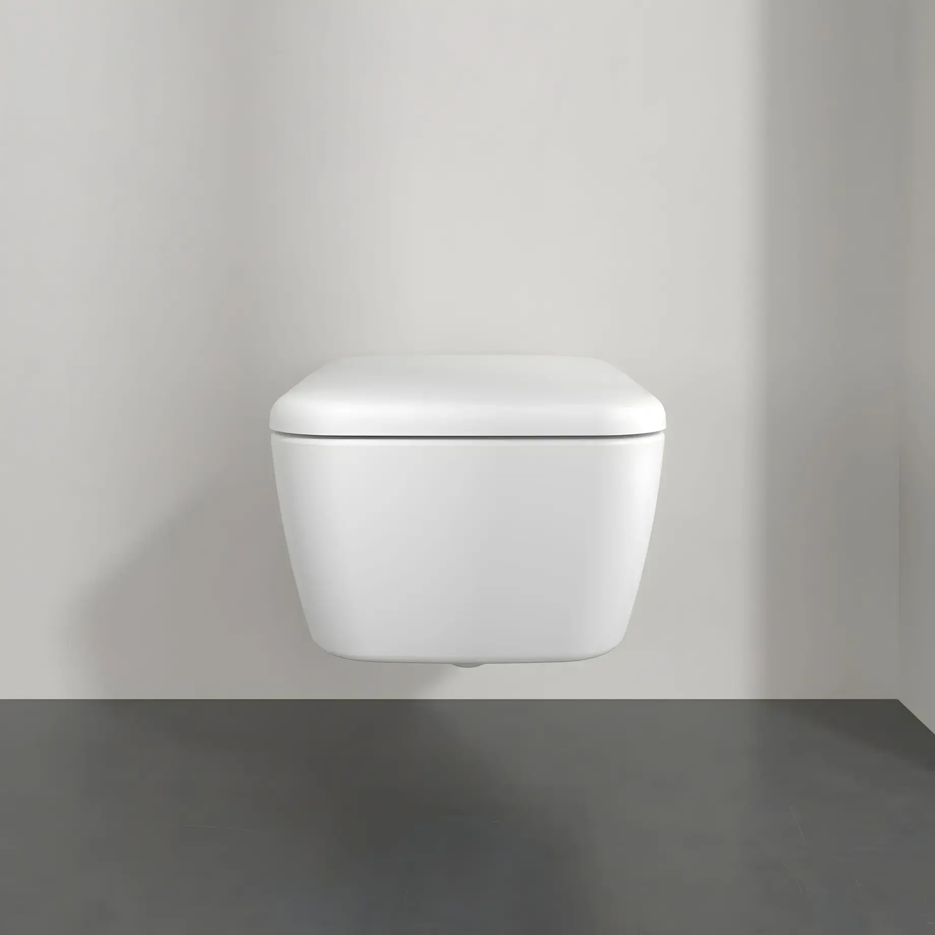 Унітаз Skyla Villeroy & Boch 4682CLRW Stone White CeramicPlus — бічний ракурс