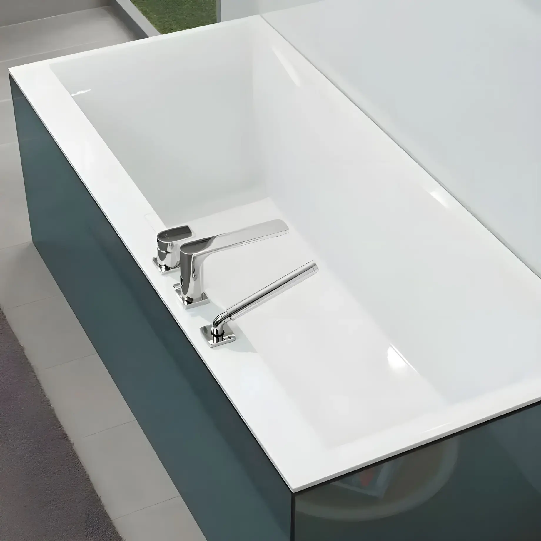Ванна Squaro Edge 12 Villeroy & Boch UBQ160SQE2DV-01 160 x 75 см — бічний ракурс