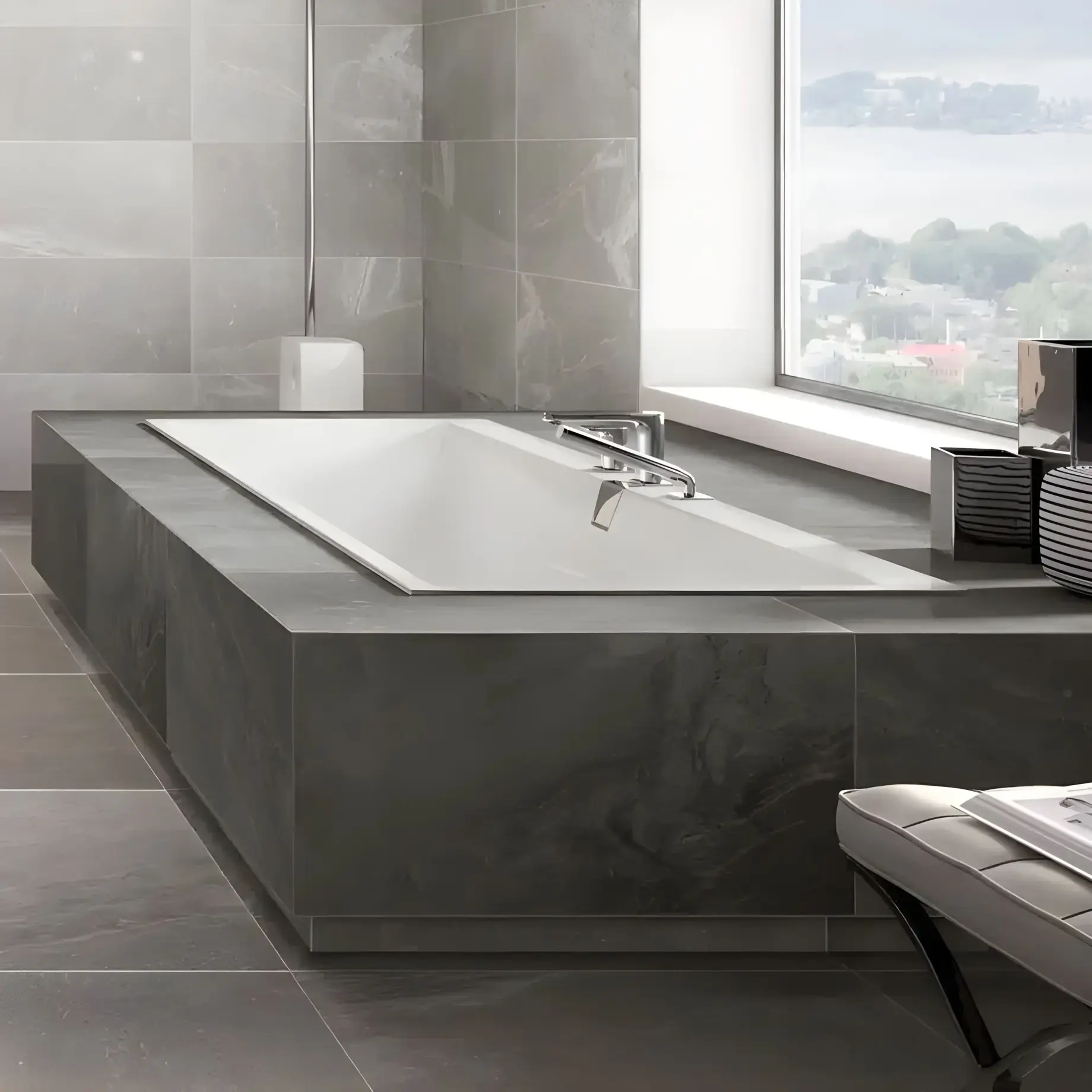 Ванна Squaro Edge 12 Villeroy & Boch UBQ160SQE2DV-01 160 x 75 см — вид згори