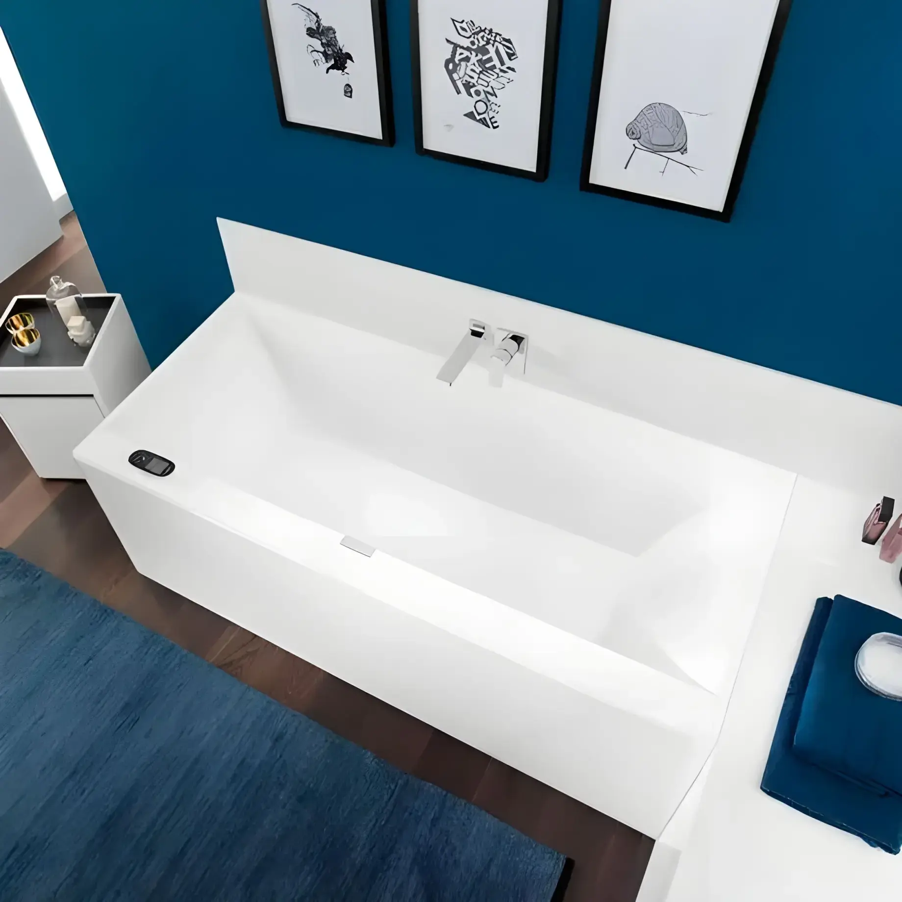 Ванна Squaro Edge 12 Villeroy & Boch UBQ160SQE2DV-01 160 x 75 см — вид ззаду