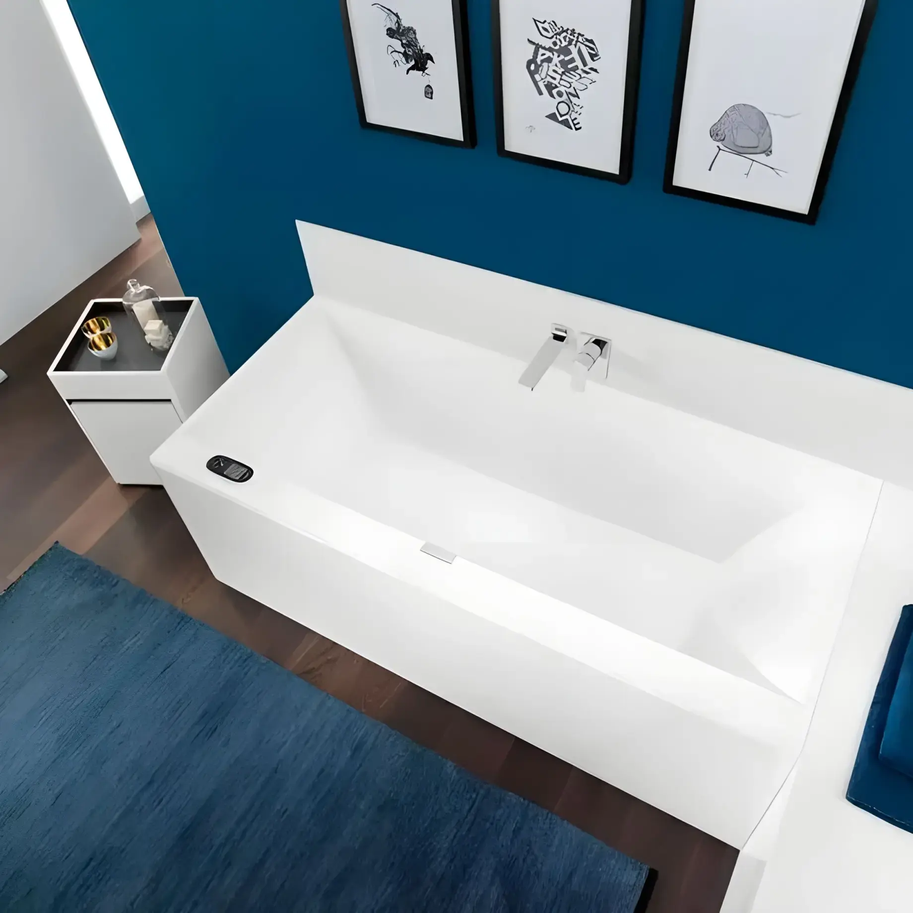 Ванна Squaro Edge 12 Villeroy & Boch UBQ180SQE2DV-01 180 х 80 см — вид ззаду