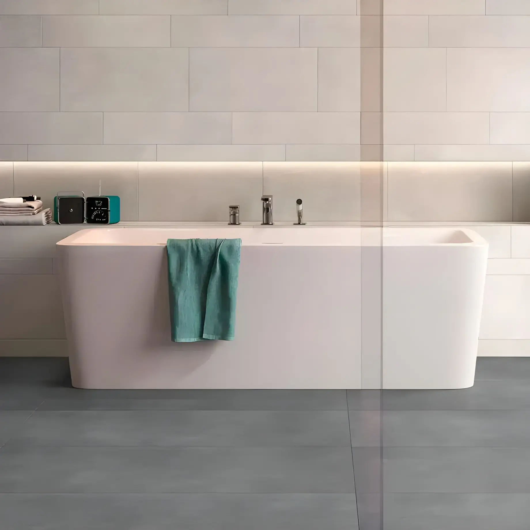 Ванна Squaro Edge 12 Villeroy & Boch UBQ180SQE9W2V-01 — бічний ракурс