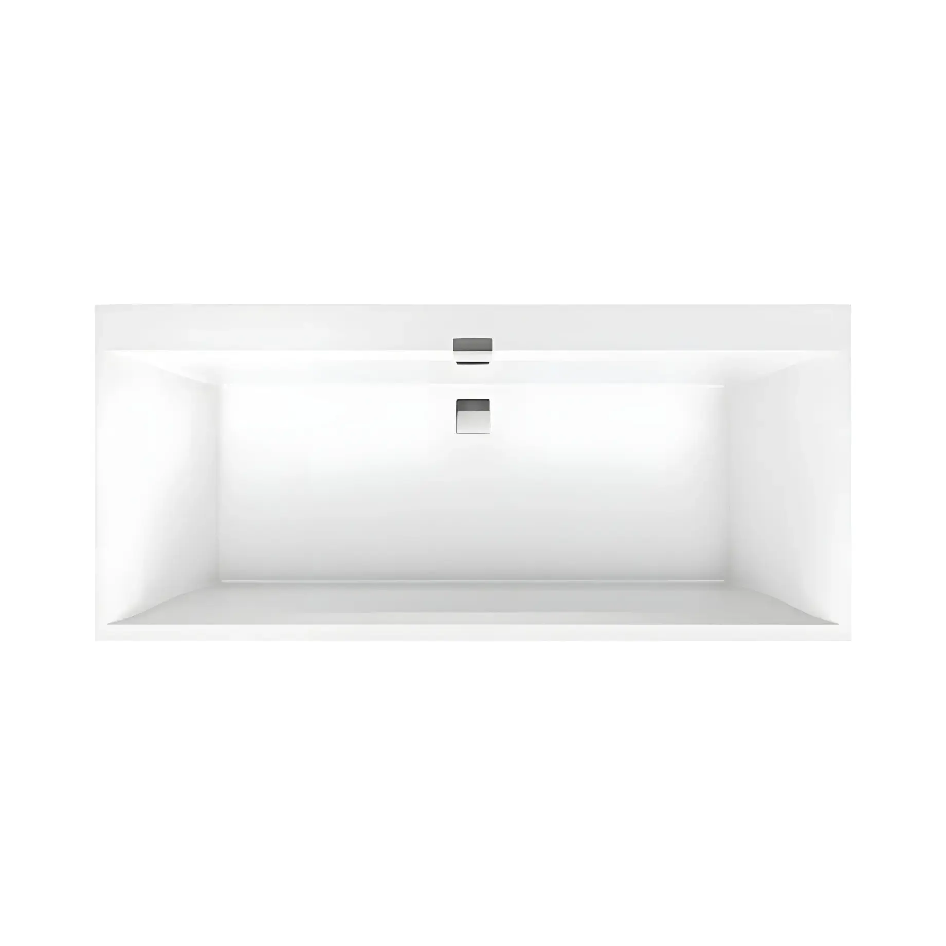 Ванна Squaro Edge 12 Villeroy & Boch UBQ190SQE2DV-01 Alpine White 190 х 90 см — вид на білому тлі