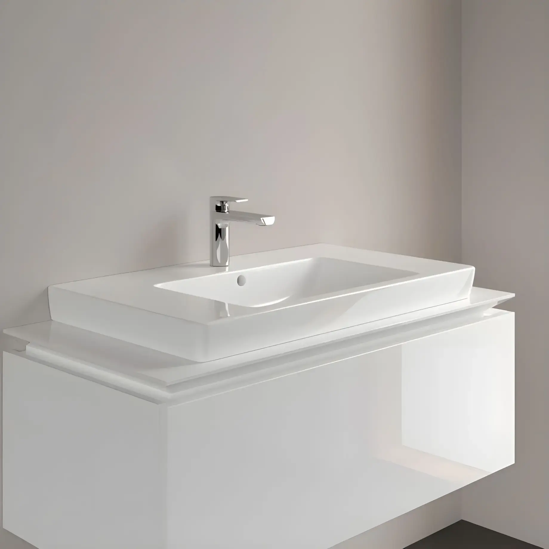 Умивальник Subway 2.0 Villeroy & Boch 71758G01 — бічний ракурс