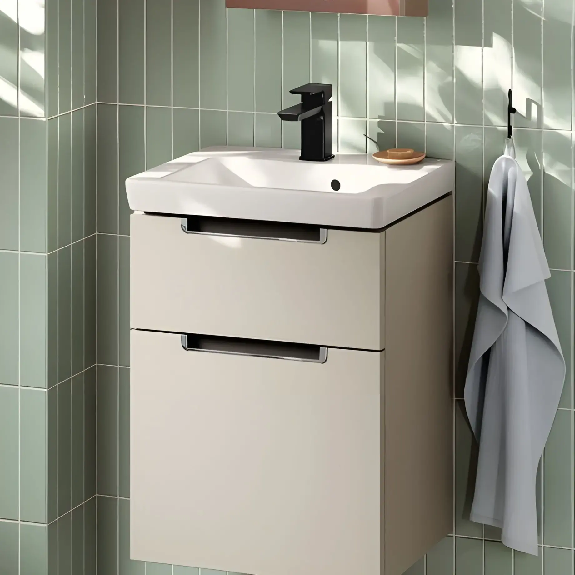 Умивальник Subway 2.0 Villeroy & Boch 7315F501 Alpine White — бічний ракурс