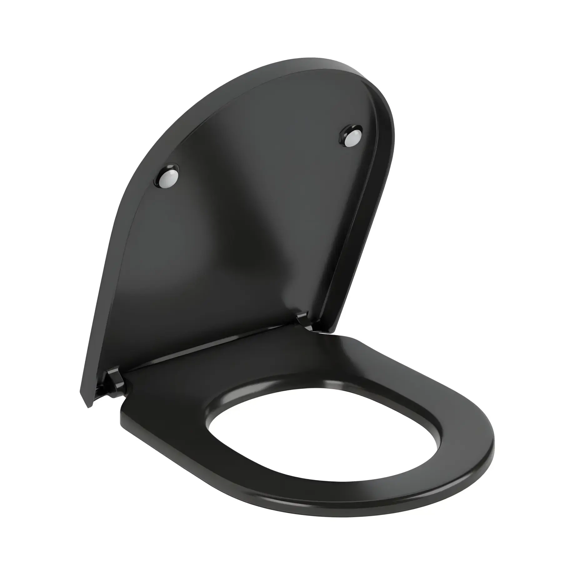 Сидіння з кришкою для унітазу (SoftClosing і QuickRelease) Subway Villeroy & Boch 8M42S1R7 Pure Black — вид спереду