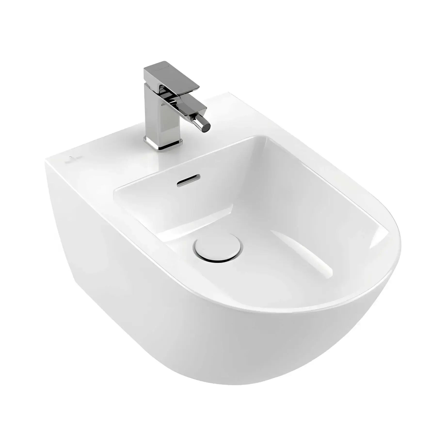 Біде Subway 3.0 Villeroy & Boch 44700001 White Alpin 37.5 x 56 см — вид на білому тлі