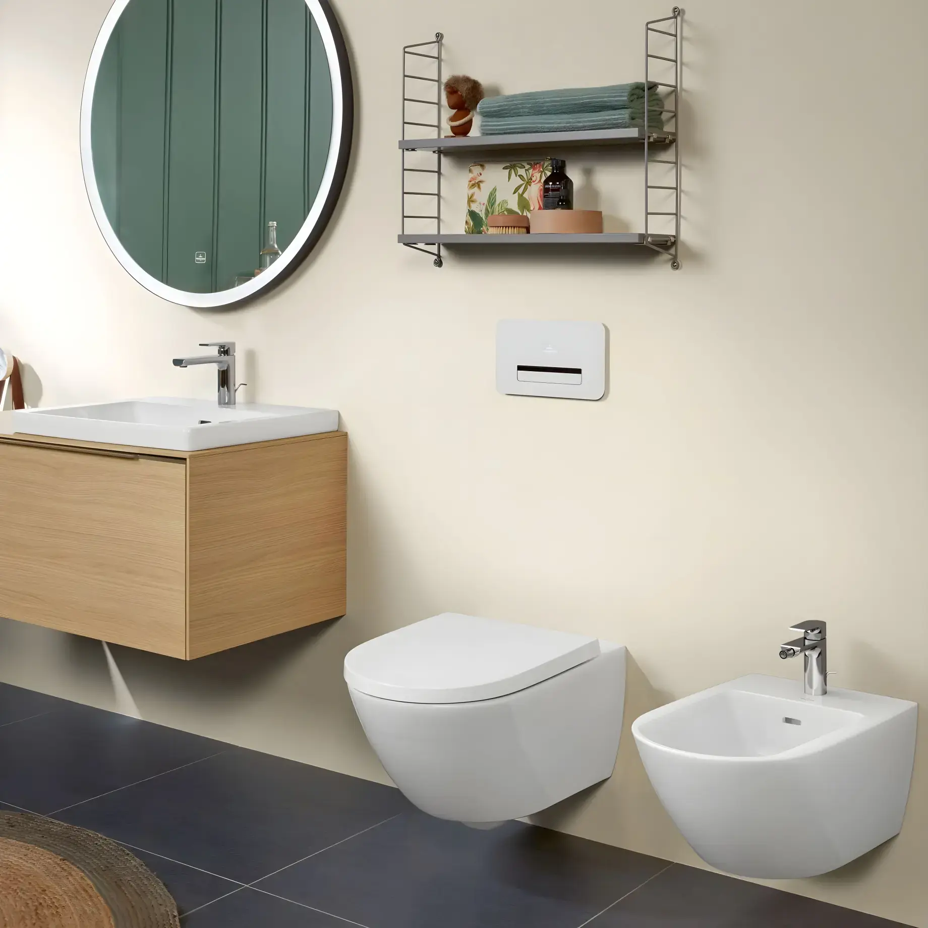 Біде Subway 3.0 Villeroy & Boch 447000R1 White Alpin CeramicPlus — вид спереду