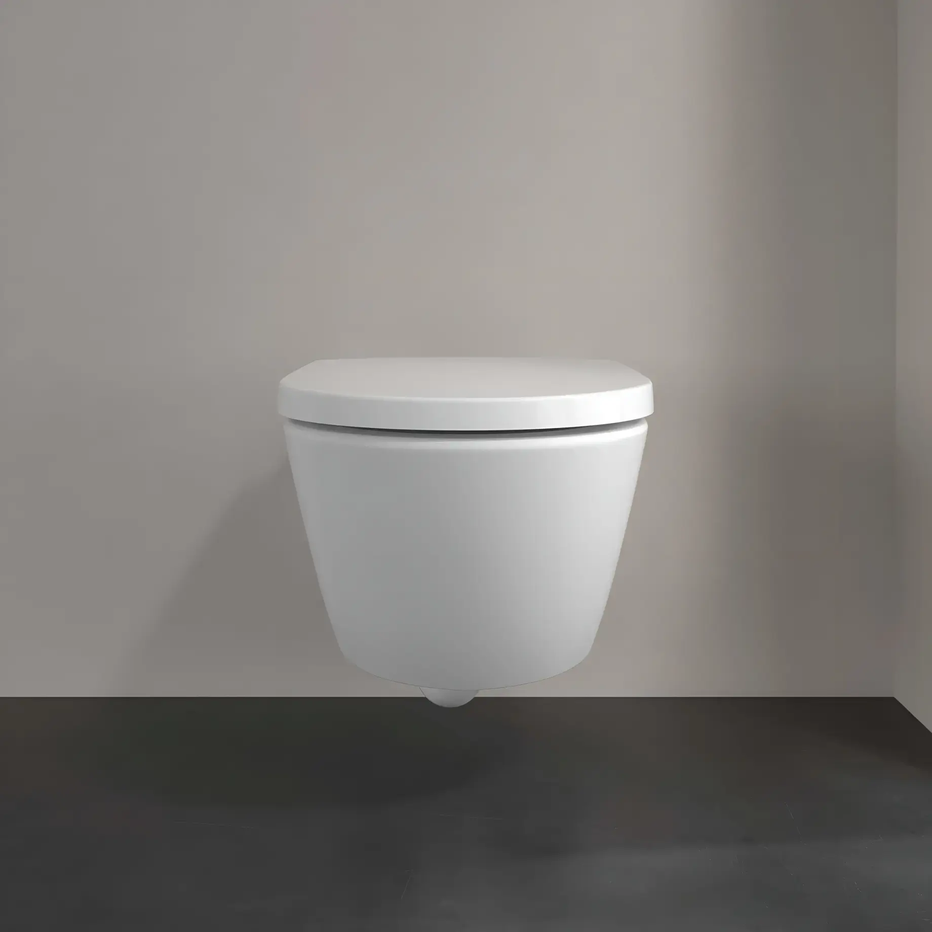 Унітаз Subway 3.0 Виробник 4670T0RW Stone White CeramicPlus 37 х 56 см — вид згори