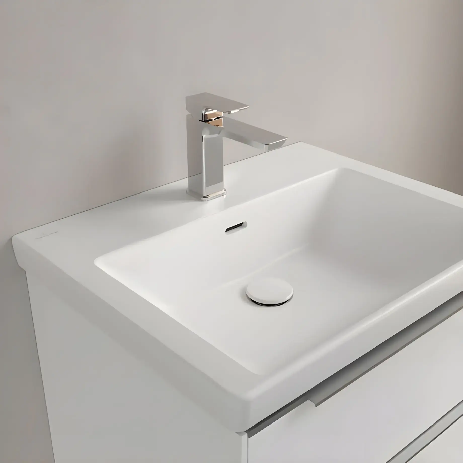 Умивальник Subway 3.0 Villeroy & Boch 4A7060RW Stone White CeramicPlus — вид всередину