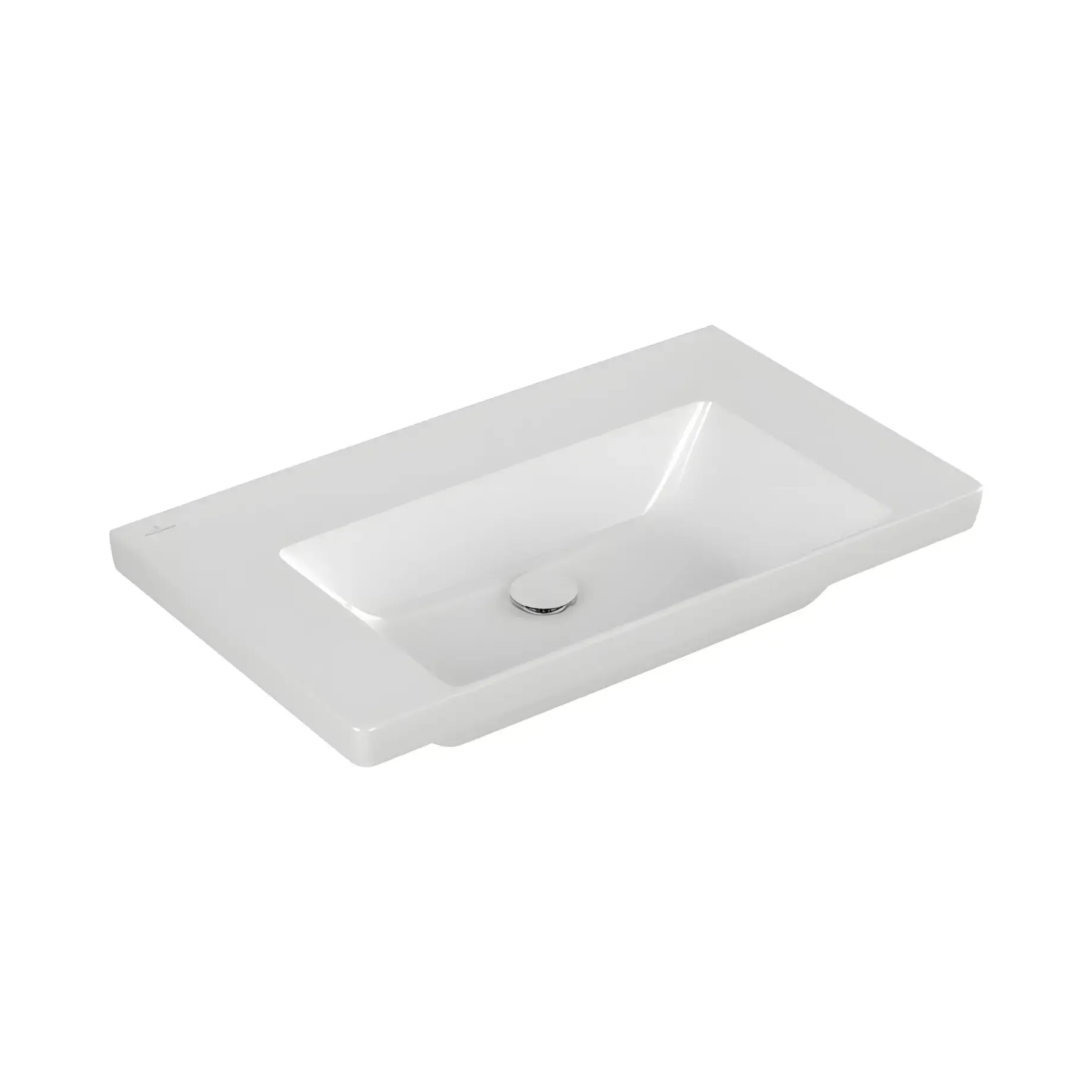 Умивальник Subway 3.0 Villeroy & Boch 4A708301 Alpine White 80 х 47 см — вид на білому тлі