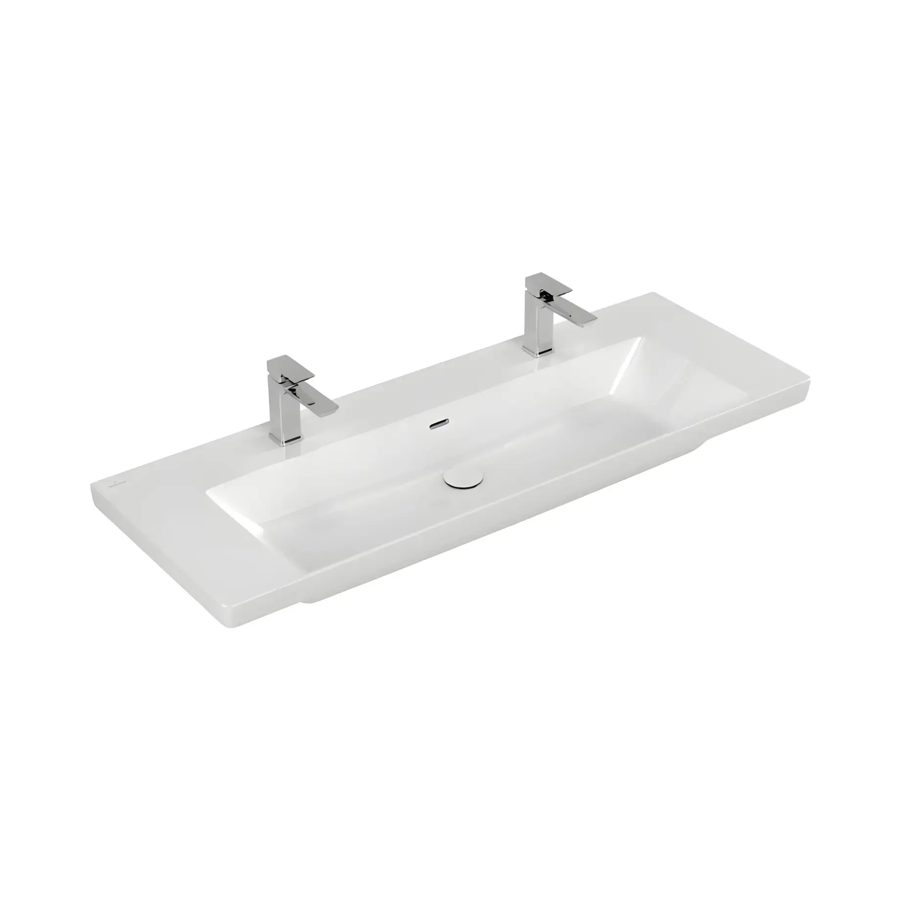 Умивальник Subway 3.0 Villeroy & Boch 4A70D401 Alpine White 130 x 47.5 см — вид на білому тлі