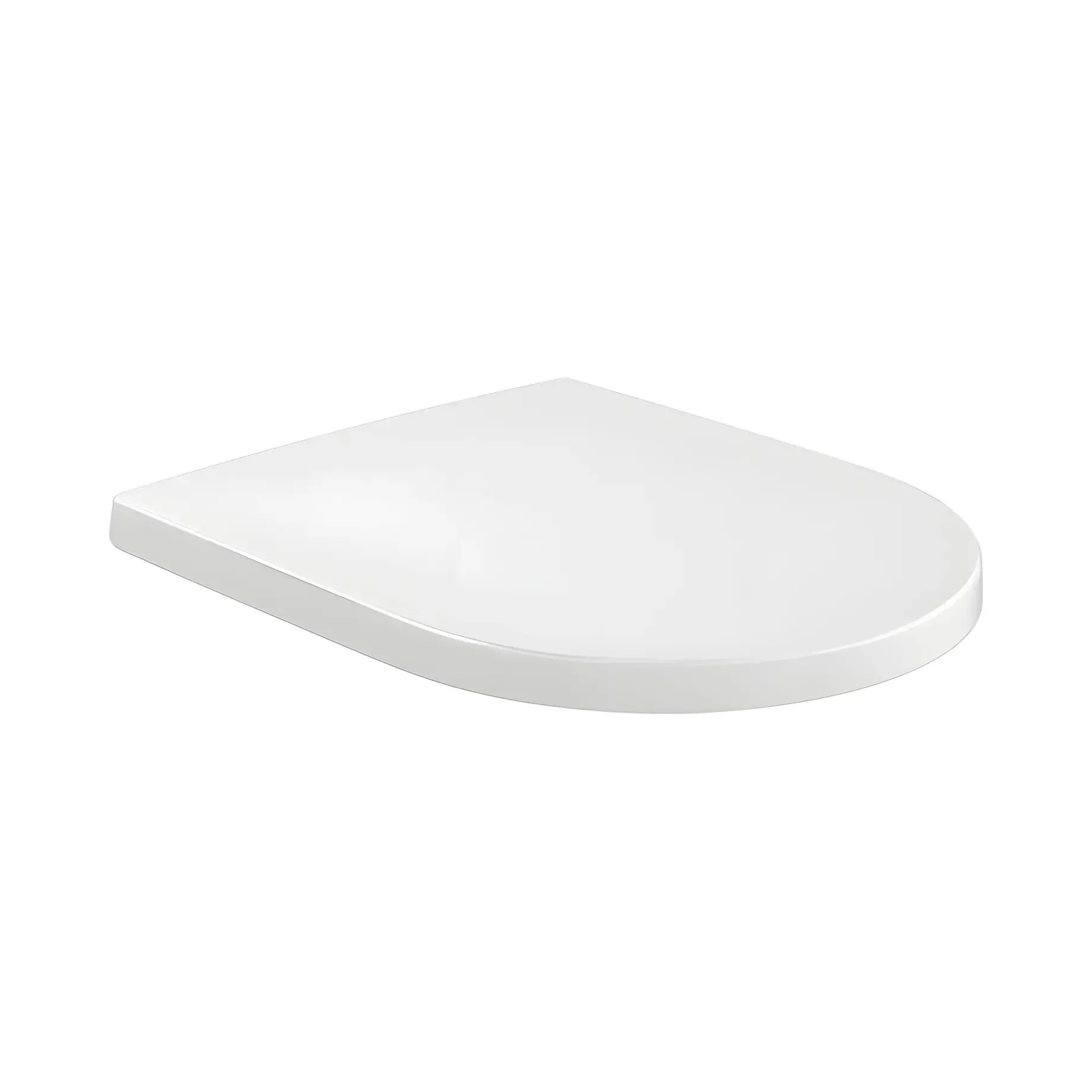 Сидіння з кришкою для унітазу (SoftClosing і QuickRelease) Subway Villeroy & Boch 8M42S101 White Alpin — вид на білому тлі