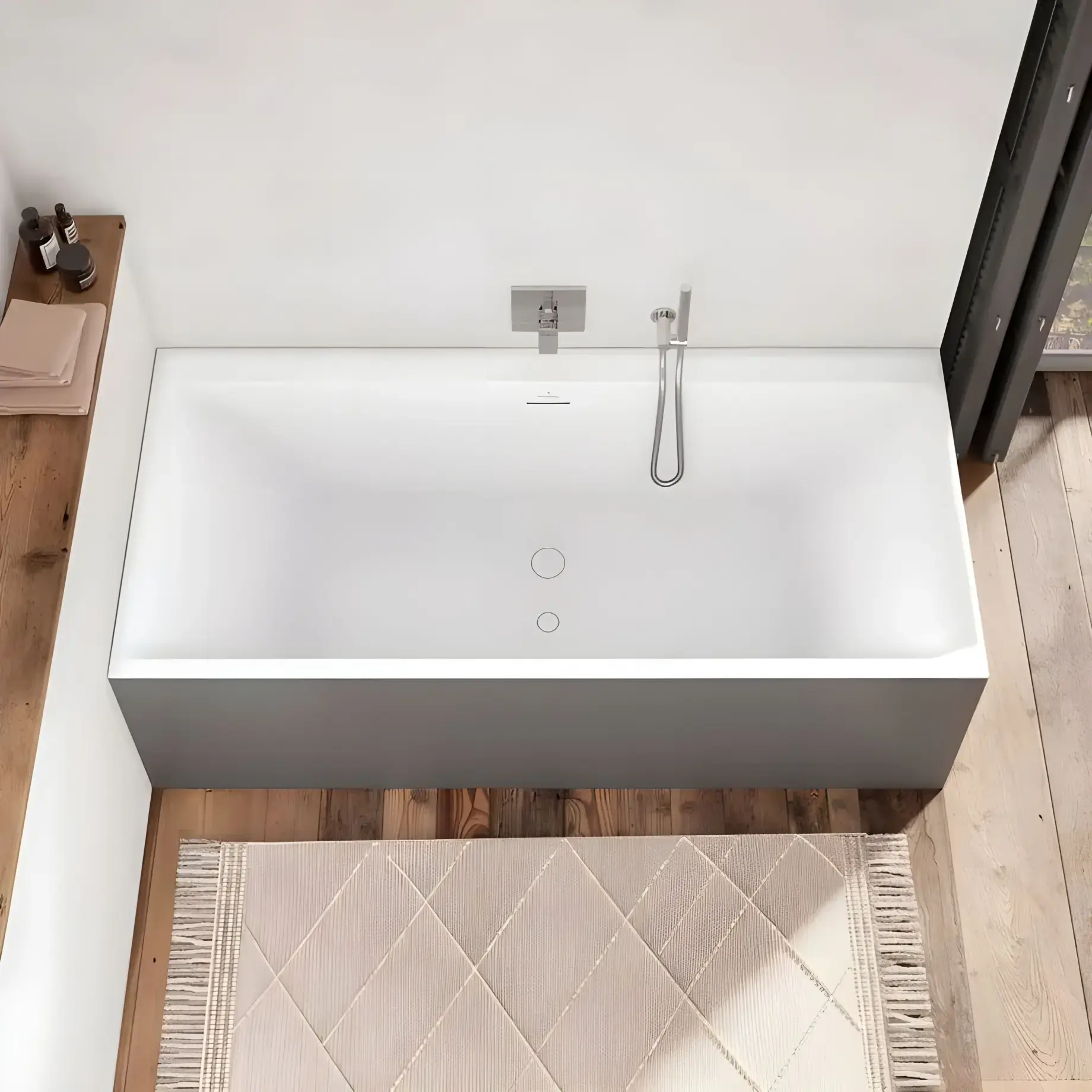 Ванна Subway 3.0 Villeroy & Boch UBQ170SBW2TDV-RW Stone White 170 х 75 см — вид спереду