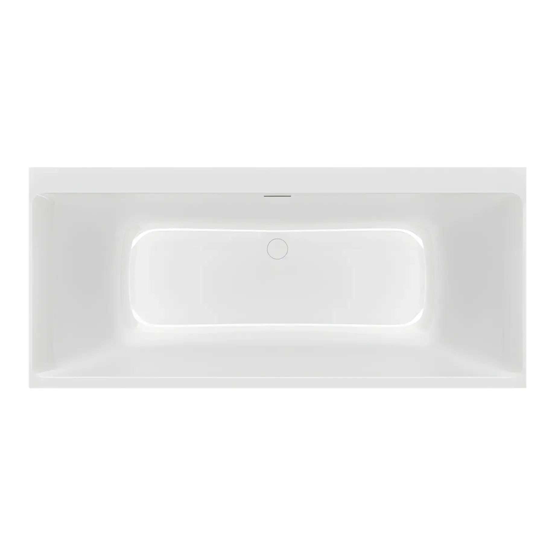 Ванна Subway 3.0 Villeroy & Boch UBQ180SBW2DV-01 Alpine White 180 х 80 см — вид на білому тлі