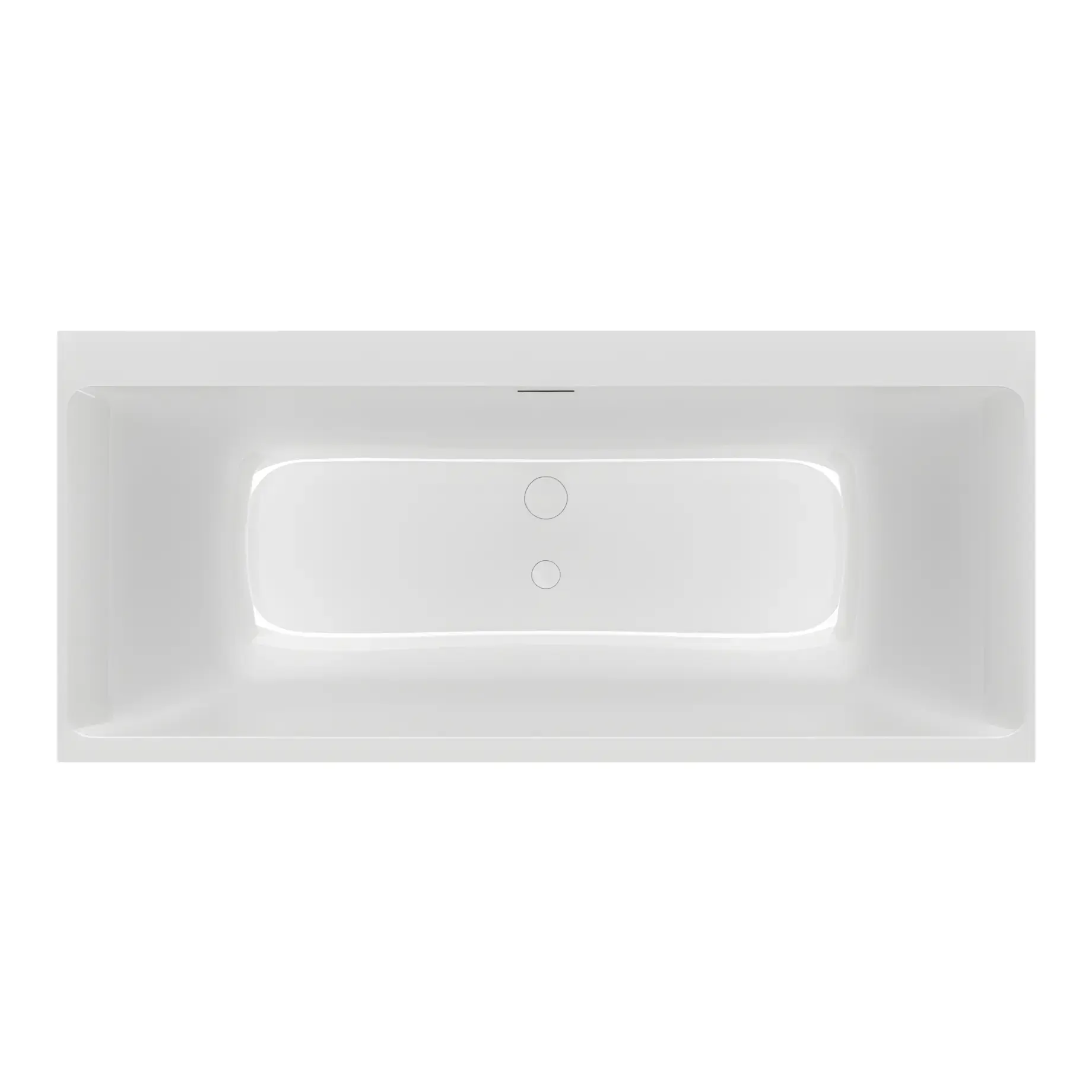 Ванна Subway 3.0 Villeroy & Boch UBQ180SBW2TDV-01 Alpine White 180 х 80 см — вид на білому тлі