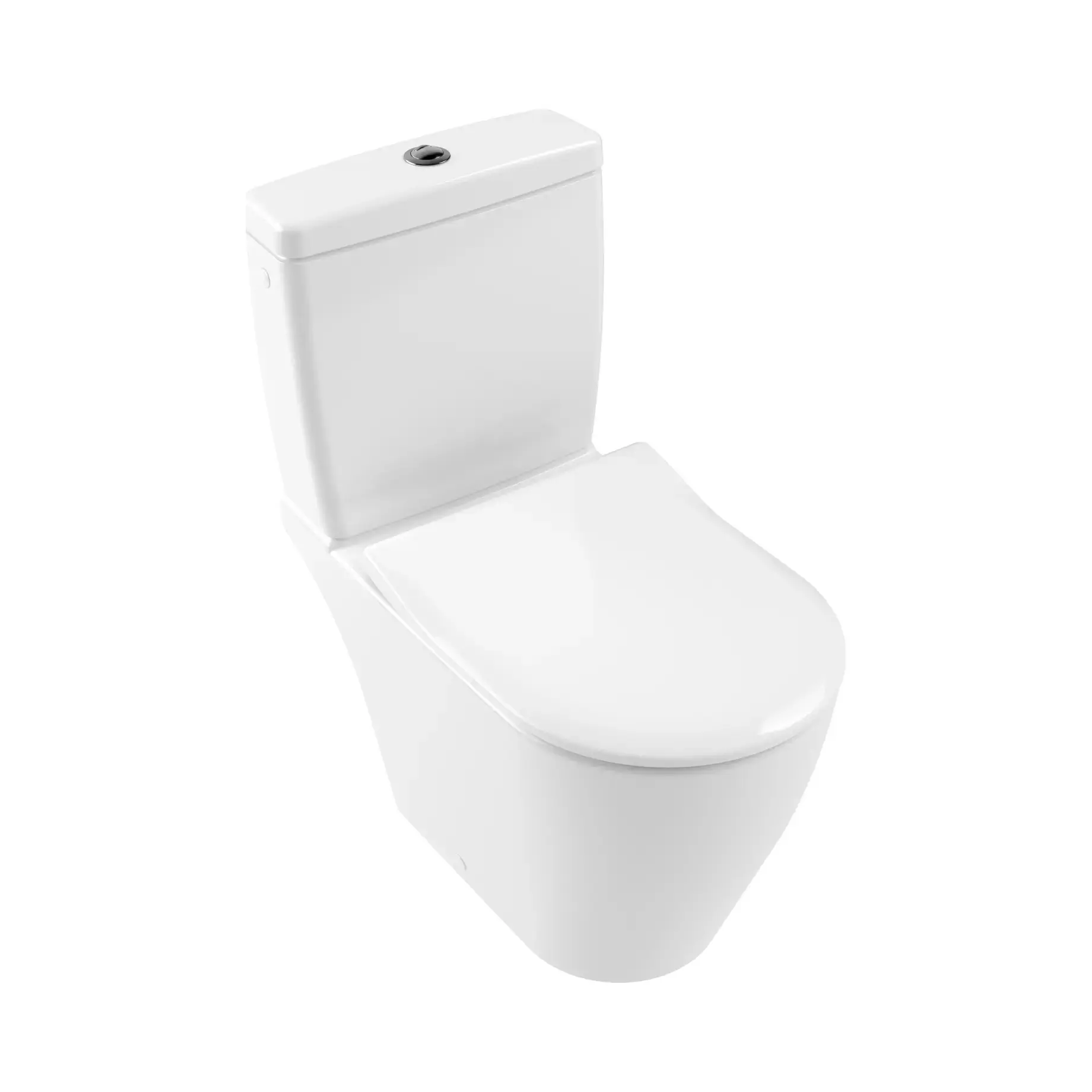 Сидіння з кришкою для унітазу SlimSeat (SoftClosing і QuickRelease) Subway Виробник 9M65S101 White Alpin — вид спереду