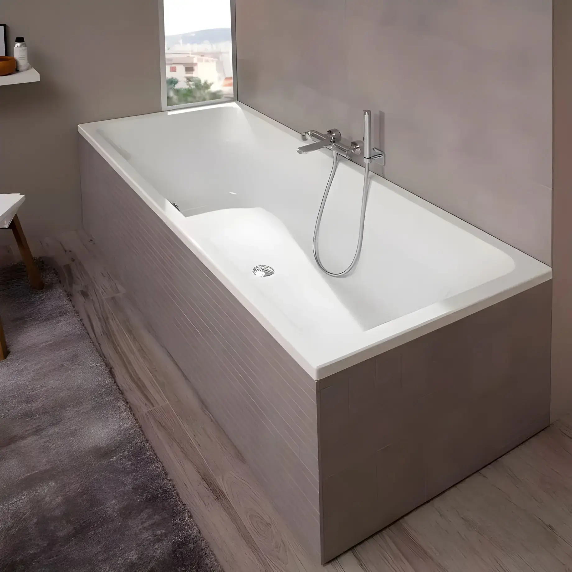Ванна Targa Style Villeroy & Boch UBA177FRA2V-01 170 х 70 см — вид згори