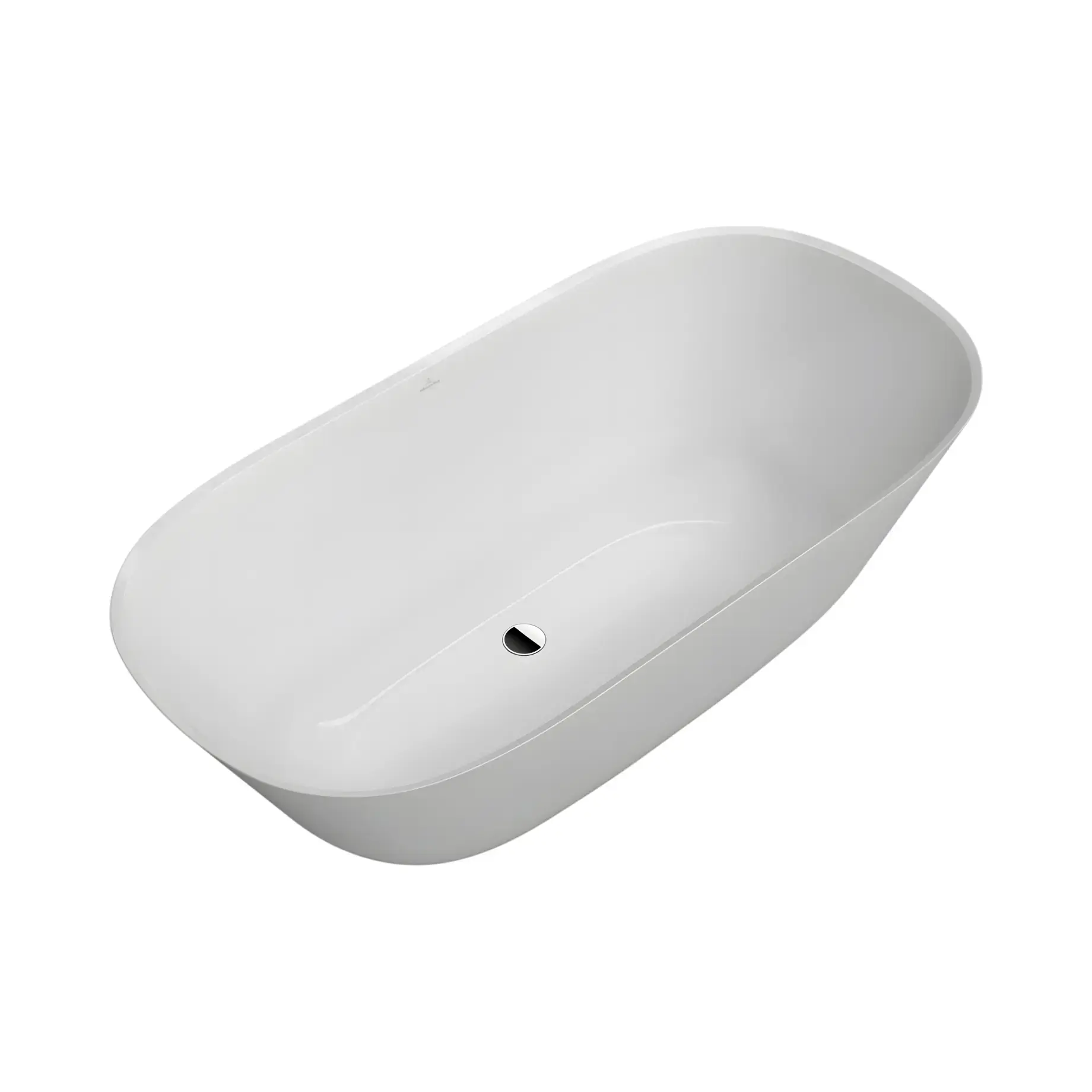 Ванна Theano Villeroy & Boch UBQ155ANH7F200V-01 Alpine White 155 x 75 см — вид на білому тлі