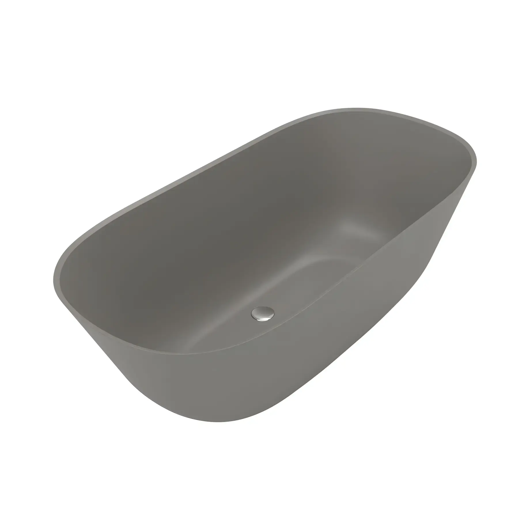 Ванна Theano Villeroy & Boch UBQ155ANH7F200V-3S Grey 155 x 75 см — вид на білому тлі