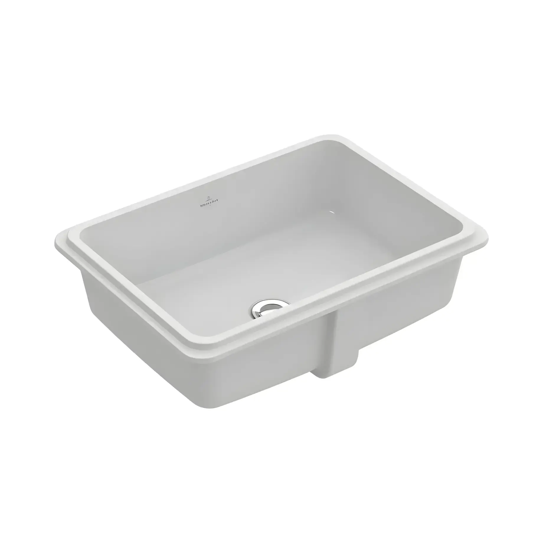 Умивальник Tube Villeroy & Boch 41525001 Alpine White 49.4 х 35 см — вид на білому тлі