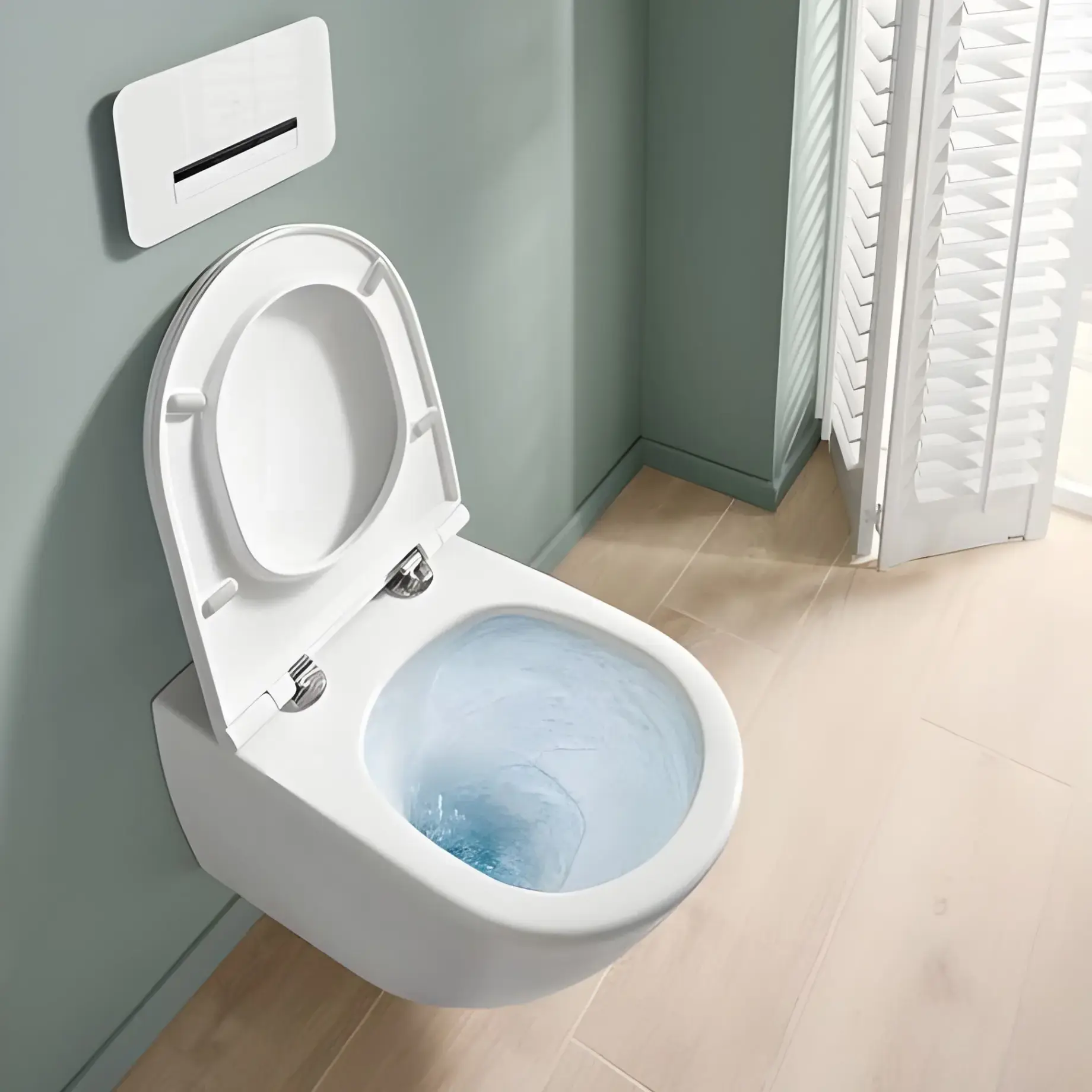 Унітаз Universo TwistFlush Villeroy & Boch 4670T901 — у встановленому вигляді