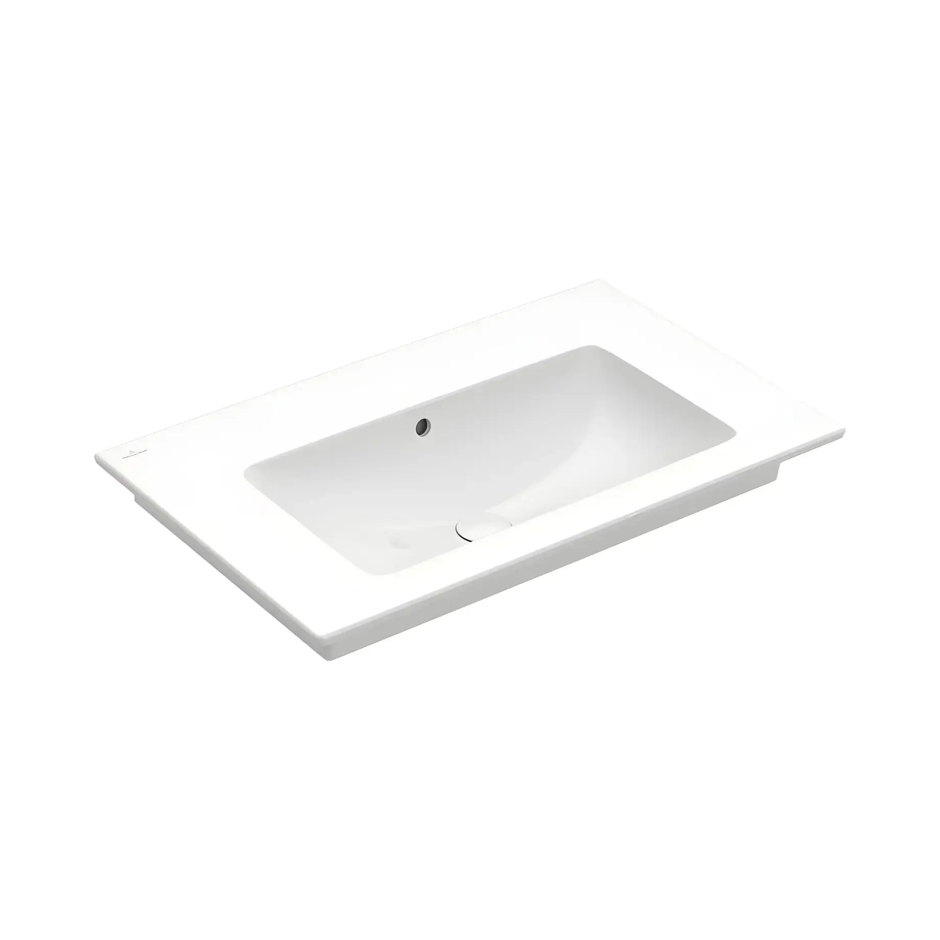 Умивальник Venticello Villeroy & Boch 41048J01 Alpine White 80 х 50 см — вид на білому тлі