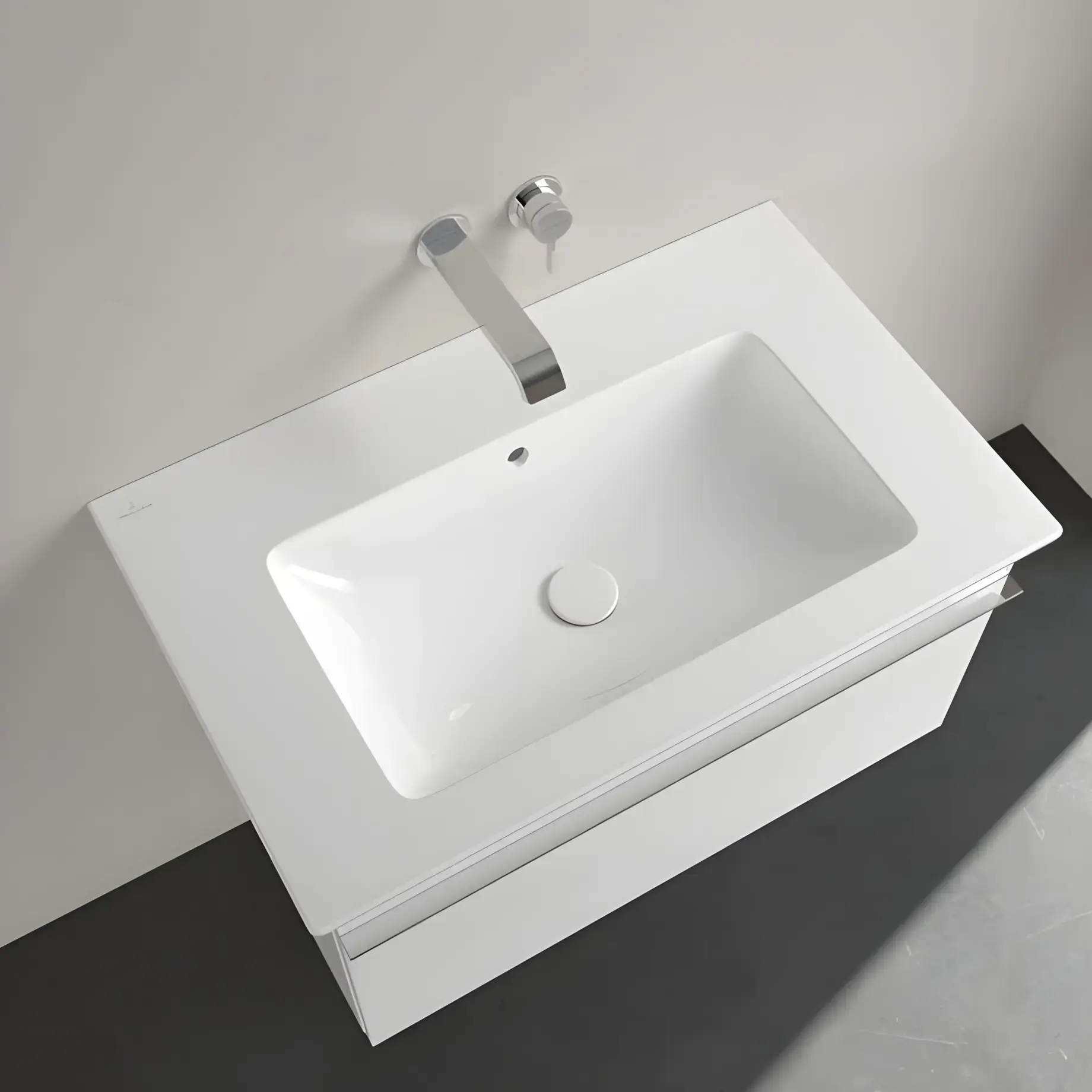 Умивальник Venticello Villeroy & Boch 41048J01 Alpine White — вид спереду