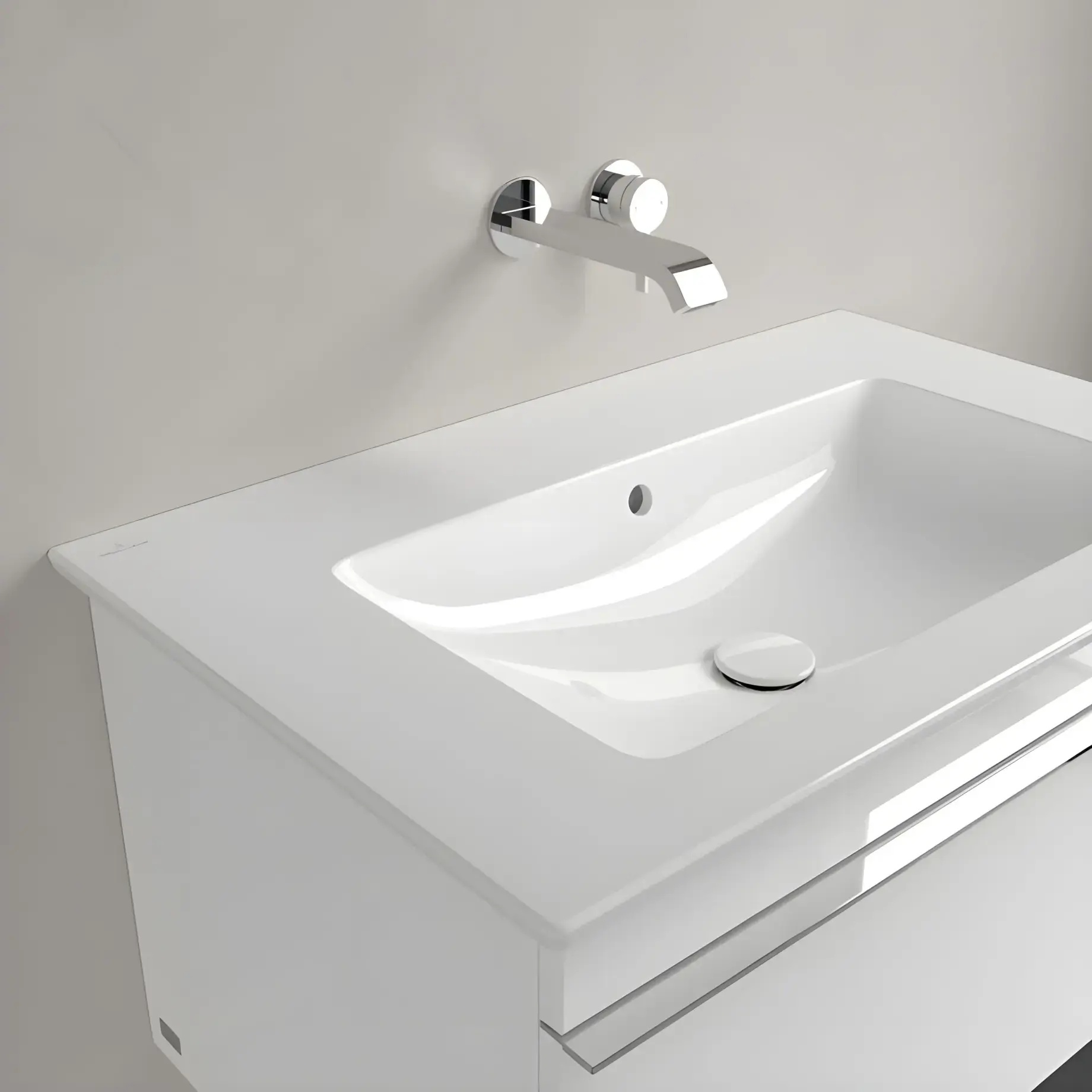Умивальник Venticello Villeroy & Boch 41048J01 Alpine White — вид згори