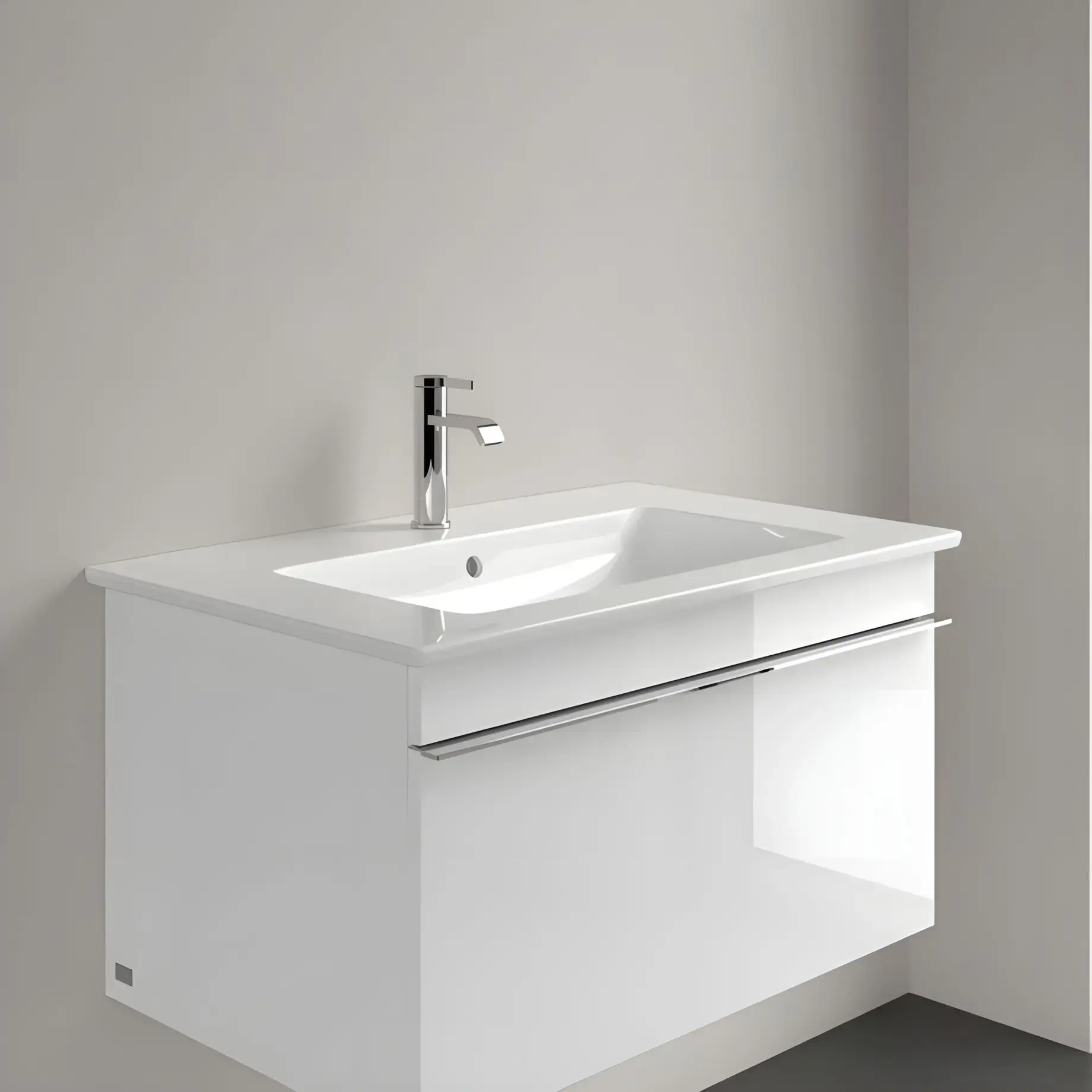 Умивальник Venticello Villeroy & Boch 41048L01 Alpine White — ракурс 3/4