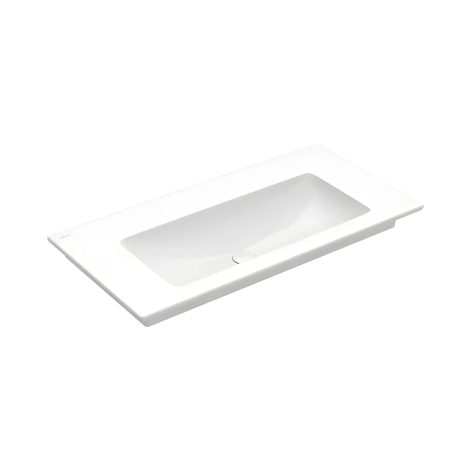 Умивальник Venticello Villeroy & Boch 4104AJ01 Alpine White 100 х 50 см — вид на білому тлі