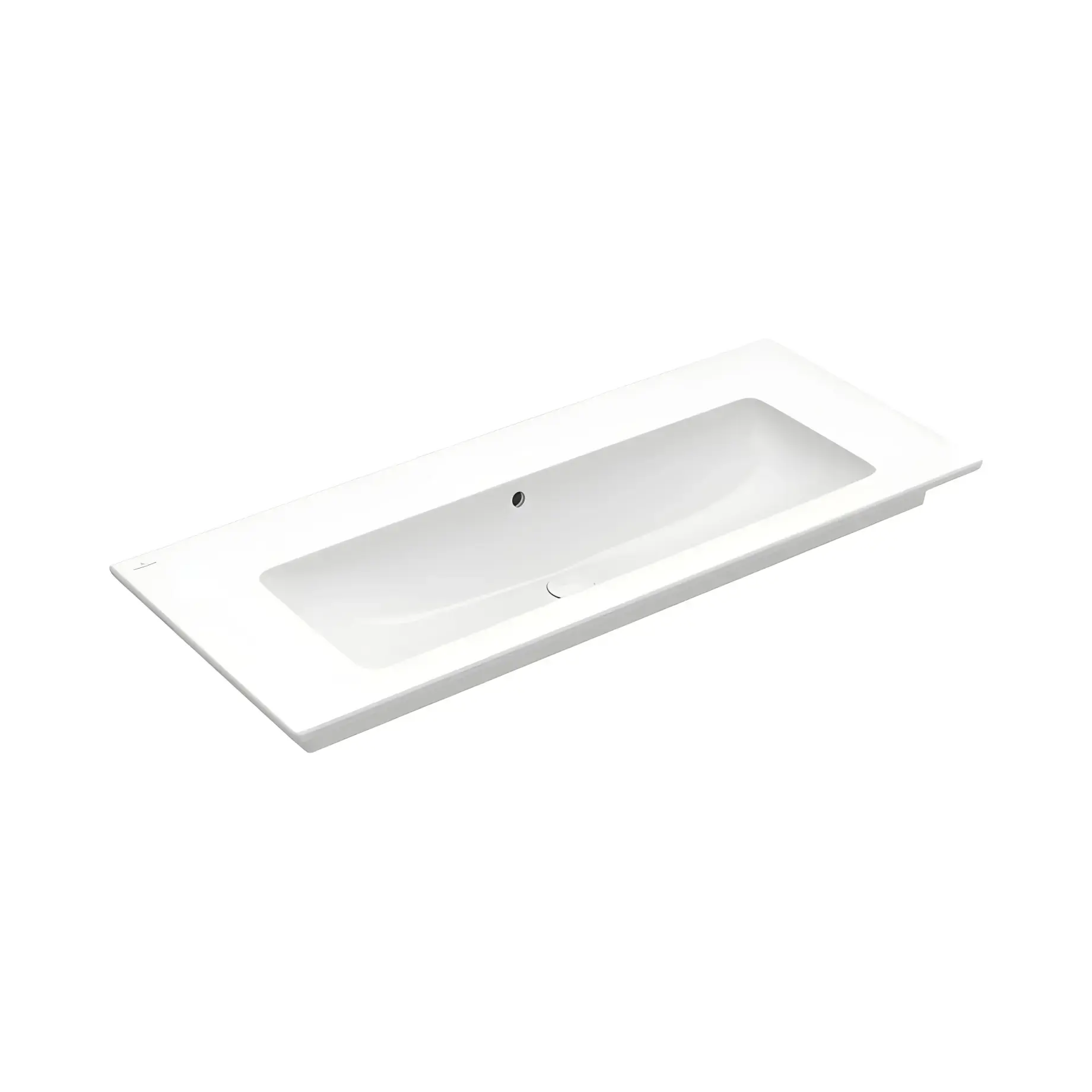 Умивальник Venticello Villeroy & Boch 4104CJ01 Alpine White 120 х 50 см — вид на білому тлі
