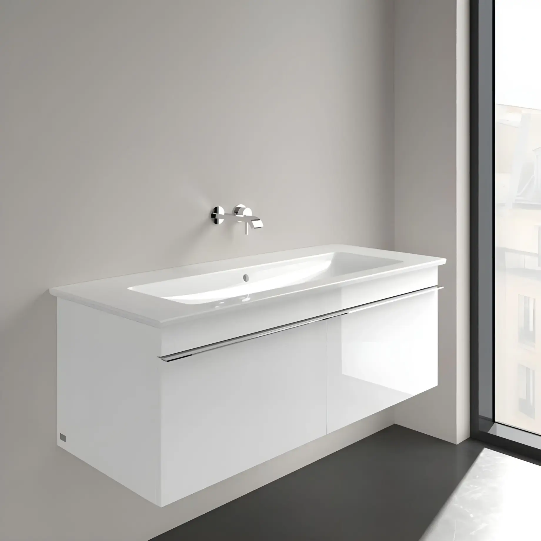 Умивальник Venticello Villeroy & Boch 4104CJ01 — бічний ракурс