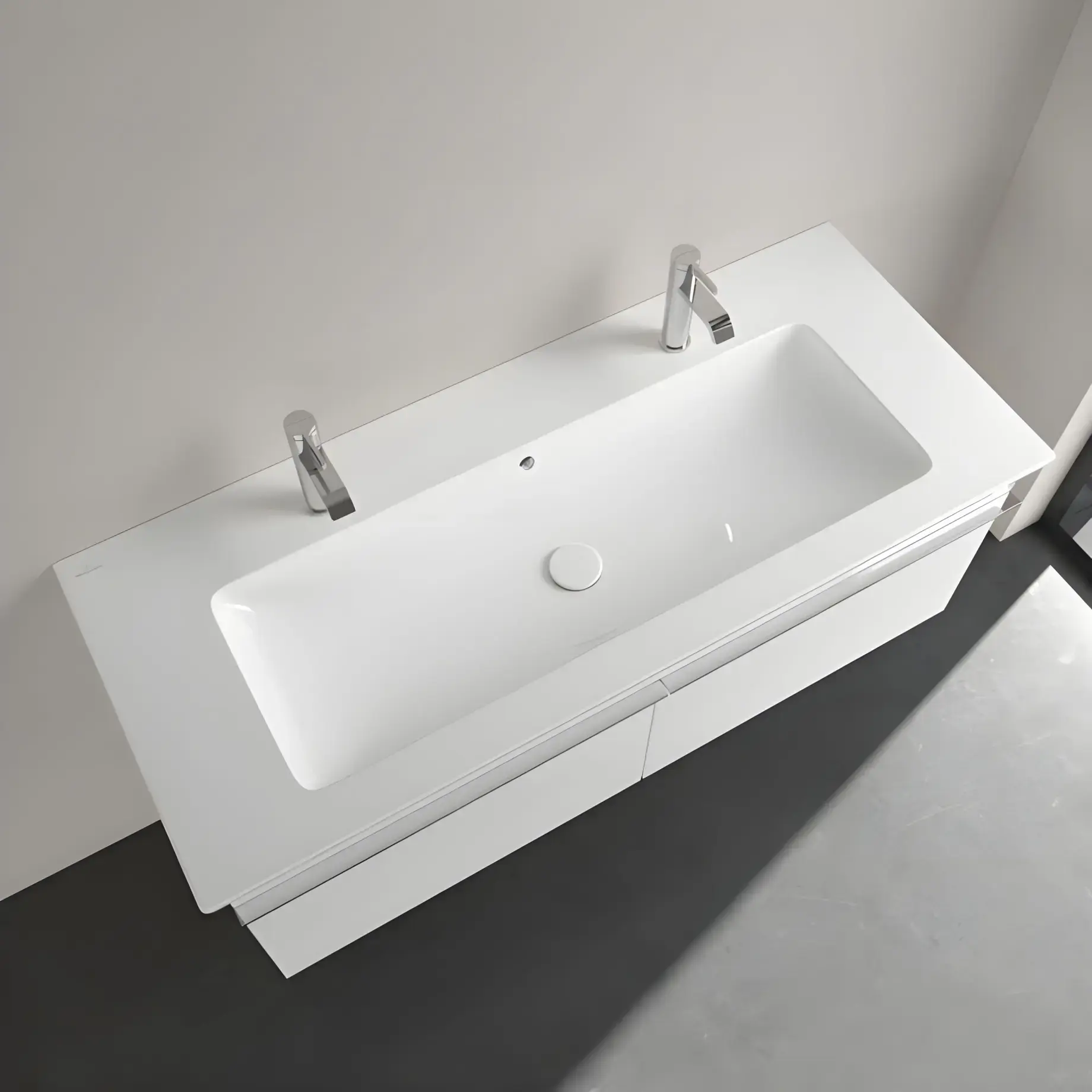 Умивальник Venticello Villeroy & Boch 4104CK01 — бічний ракурс