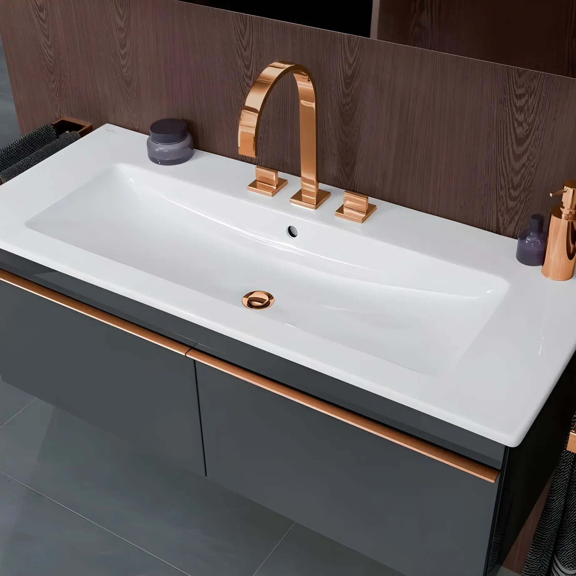 Умивальник Venticello Villeroy & Boch 4104CLR1 Alpine White CeramicPlus — вид спереду