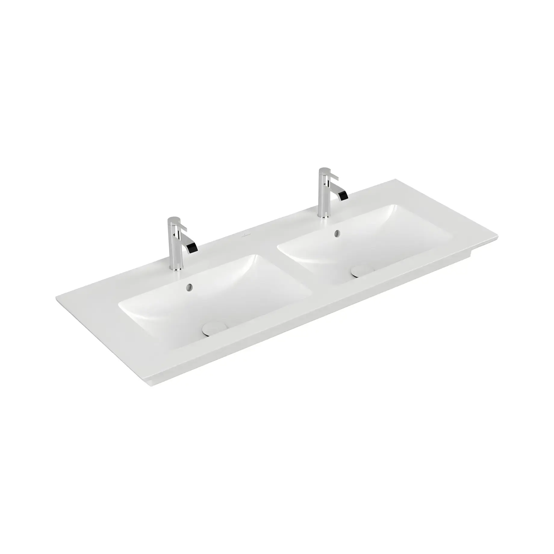 Умивальник Venticello Villeroy & Boch 4111DLRW Stone White CeramicPlus — вид на білому тлі