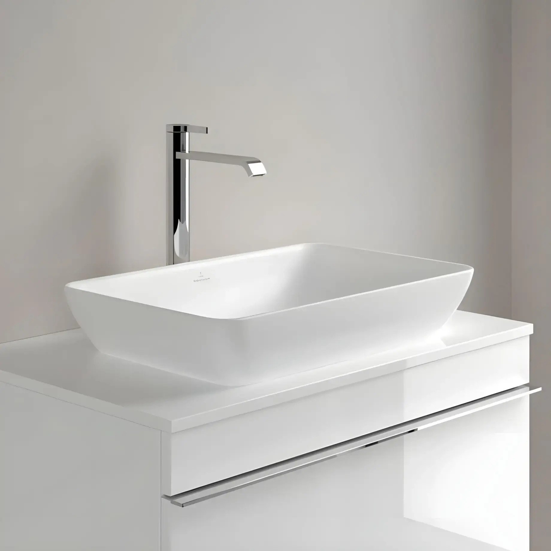 Умывальник Venticello Villeroy & Boch 411355RW White Alpin — вид сверху