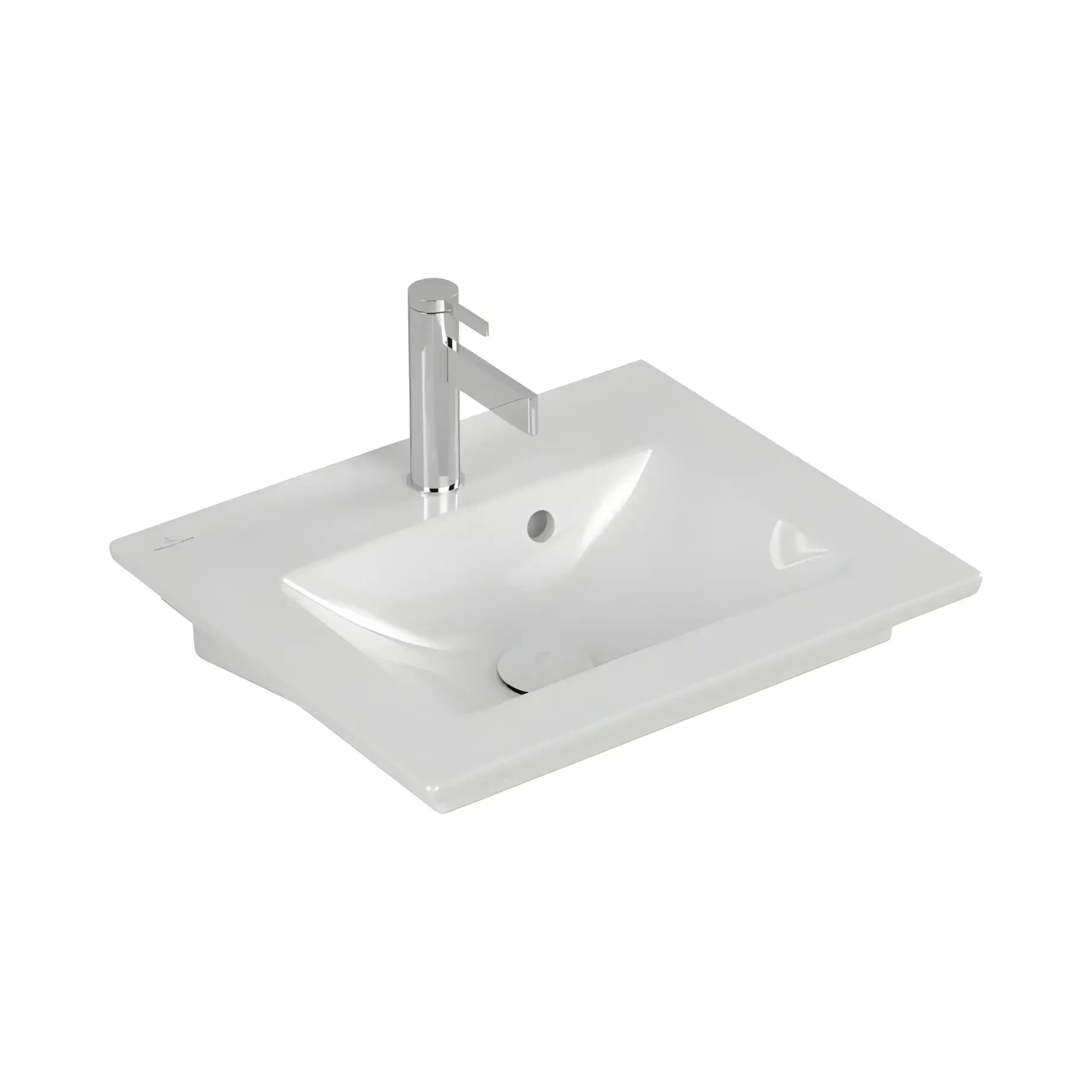 Умивальник Venticello Villeroy & Boch 41245001 Alpine White 50 х 42 см — вид на білому тлі